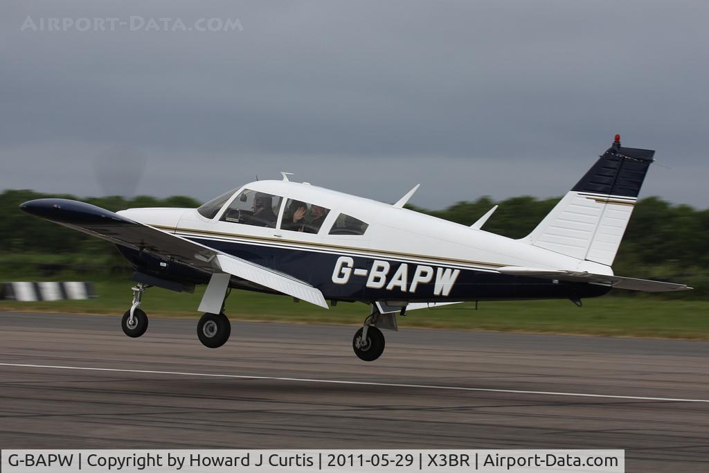 G-BAPW, 1968 Piper PA-28R-180 Cherokee Arrow C/N 28R-30697, Privately owned.