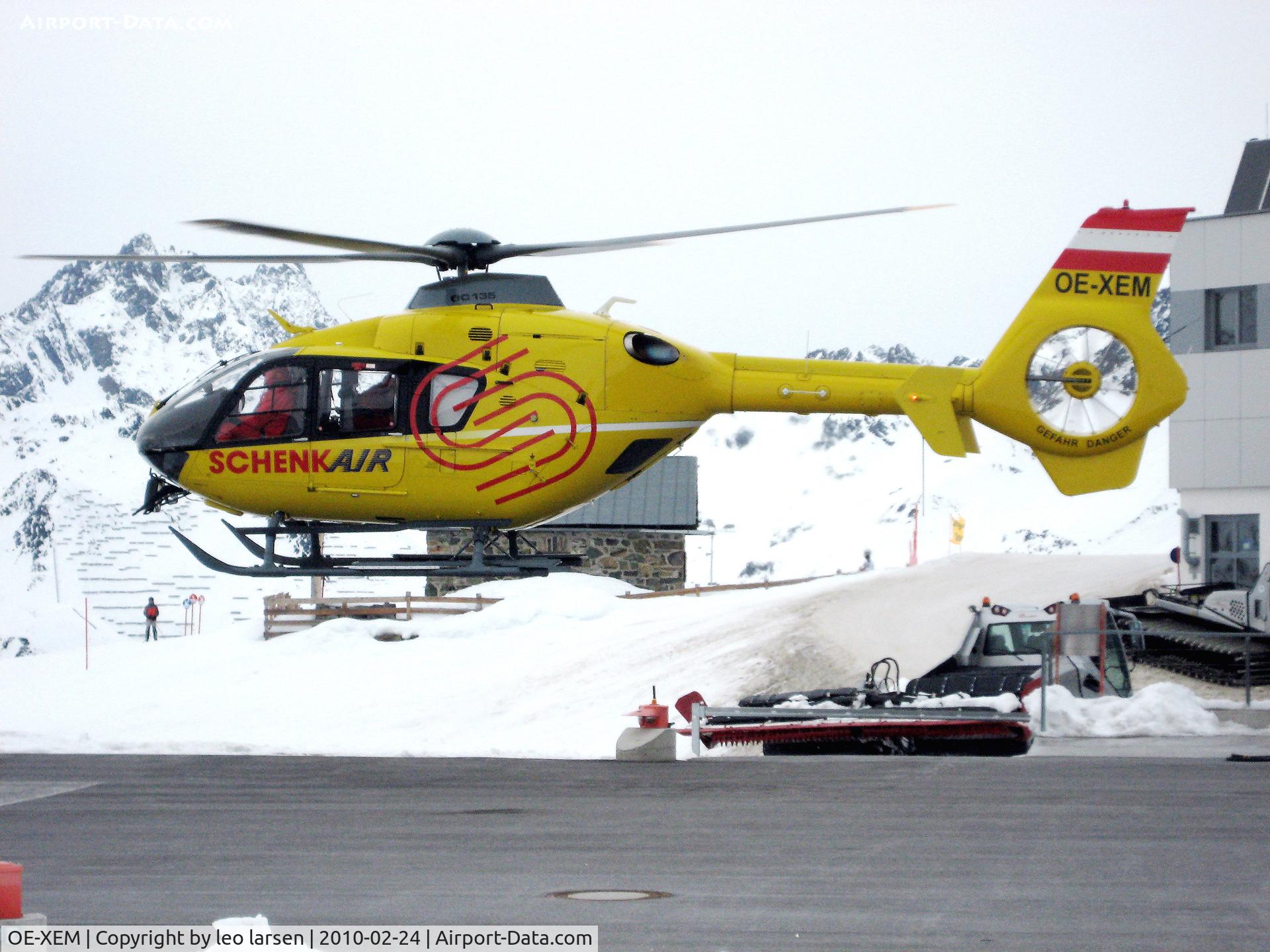 OE-XEM, 2001 Eurocopter EC-135T-2 C/N 0196, Off Airport Ischgl 24.2.10