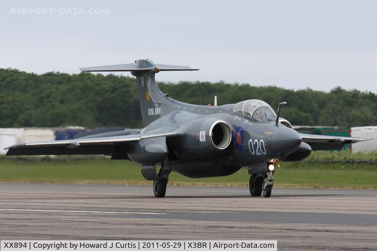 XX894, 1975 Hawker Siddeley Buccaneer S.2B C/N B3-03-74, The Buccaneer Aviation Group, taxiing down the runway.