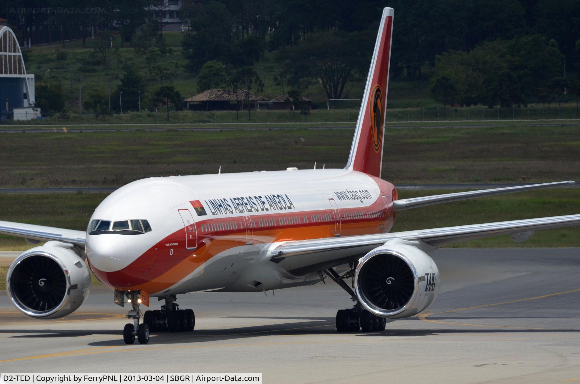 D2-TED, 2006 Boeing 777-2M2/ER C/N 34565/581, TAAG B772 arrived in GRU