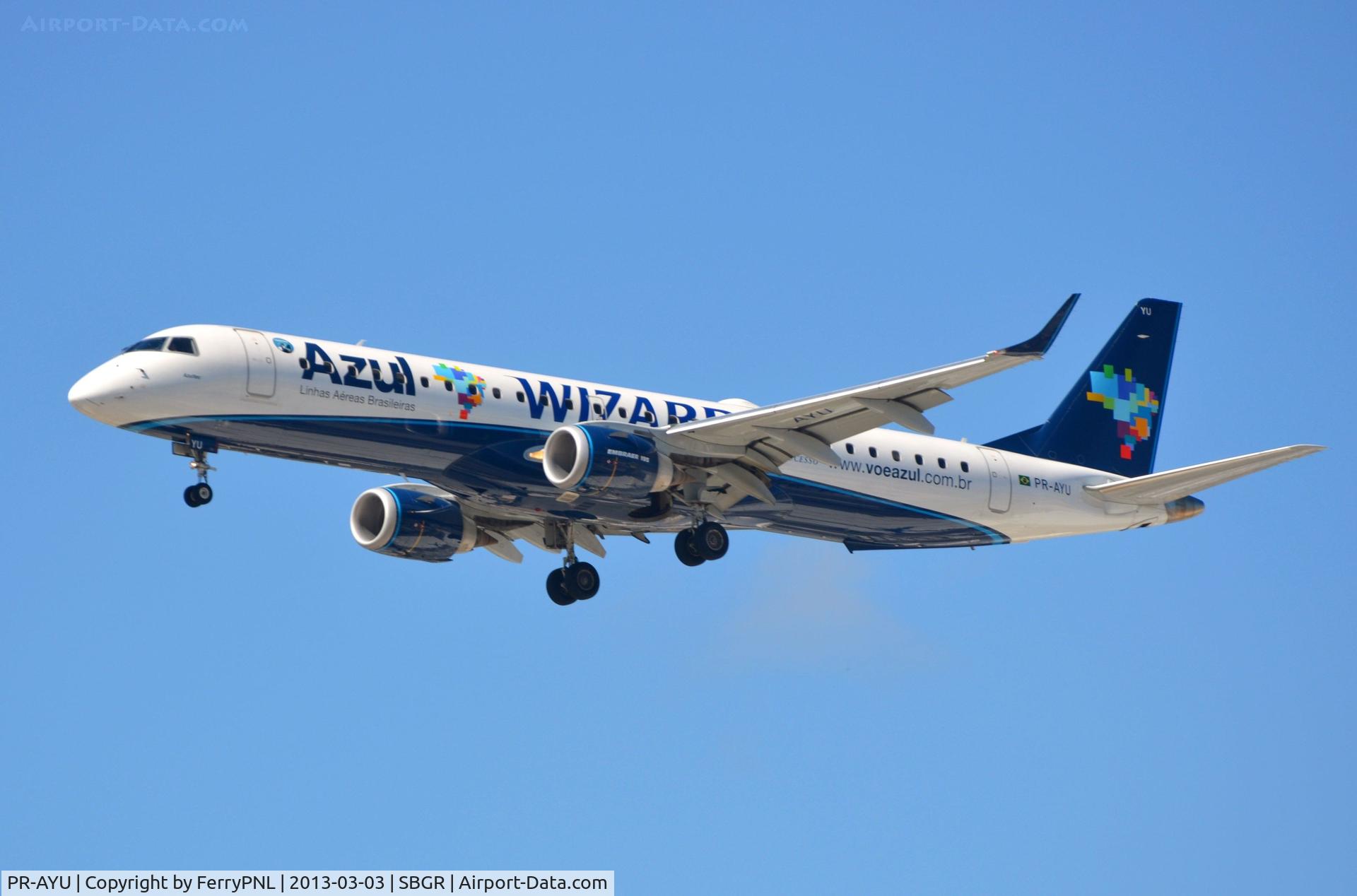 PR-AYU, 2011 Embraer 195LR (ERJ-190-200LR) C/N 19000434, Azul ERJ195