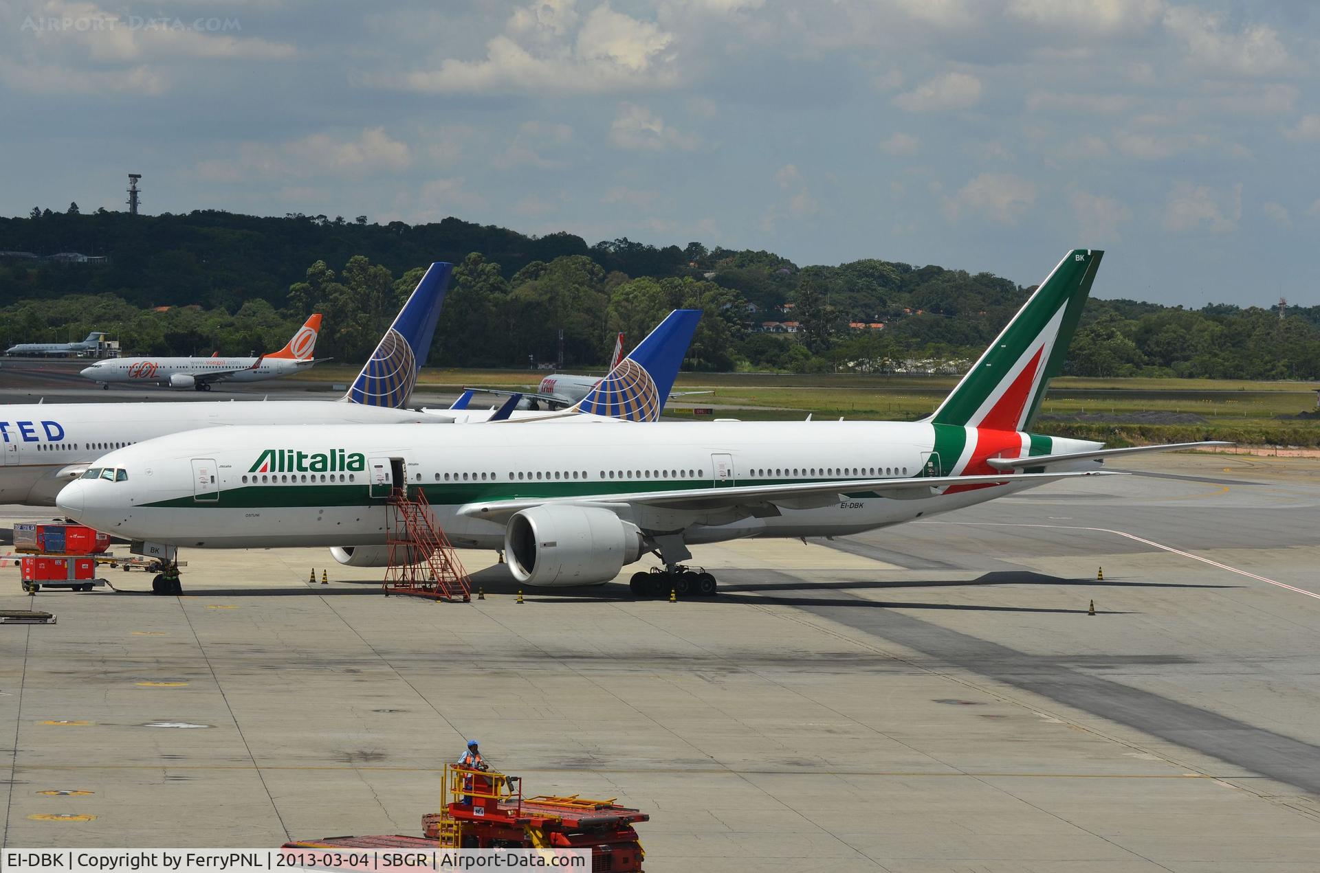 EI-DBK, 2003 Boeing 777-243/ER C/N 32783, Alitlia B772 in GRU
