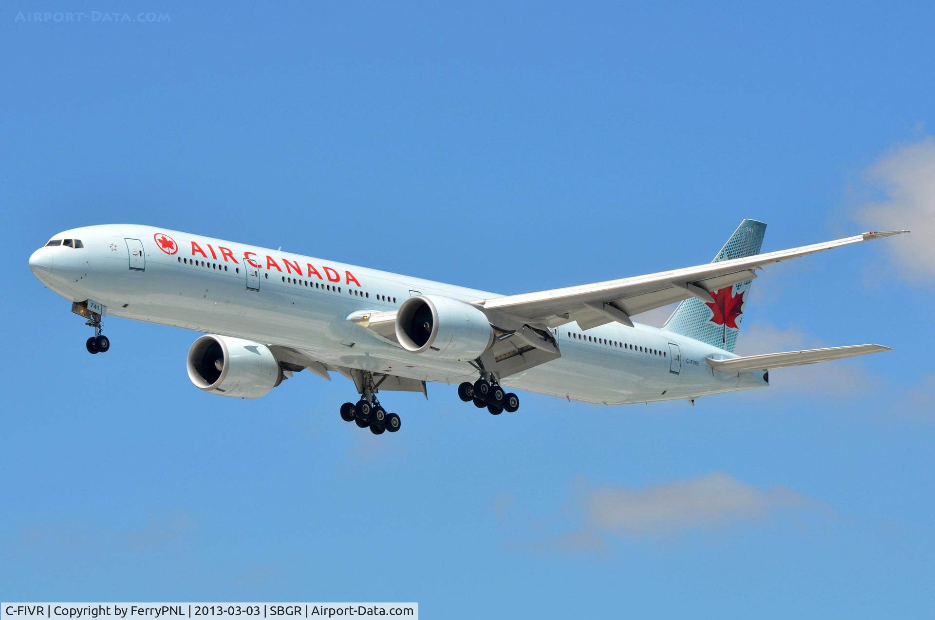 C-FIVR, 2008 Boeing 777-333/ER C/N 35241, Air Canada B773 landing in GRU
