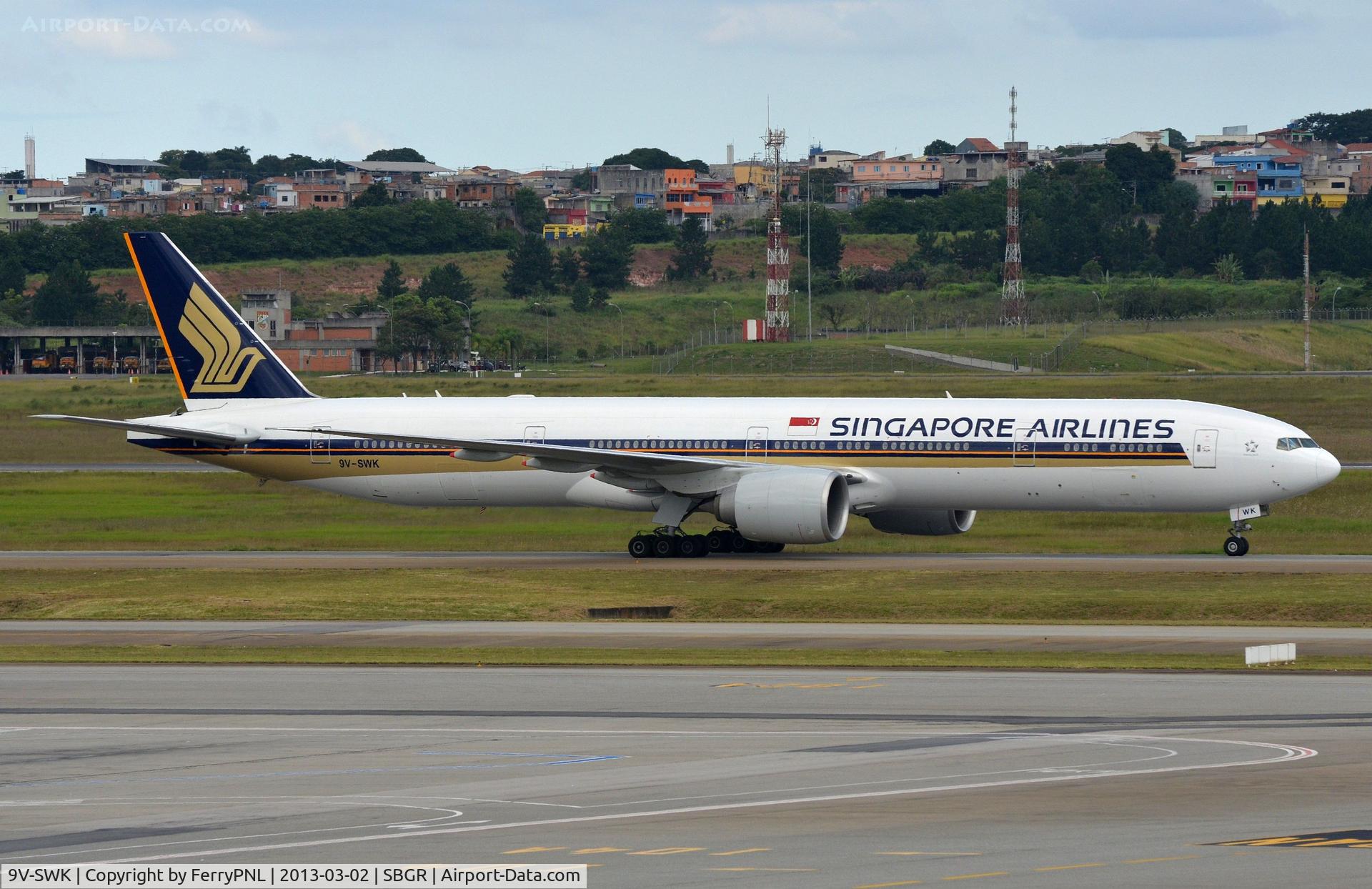 9V-SWK, 2007 Boeing 777-312/ER C/N 34576, SQ B773 in GRU