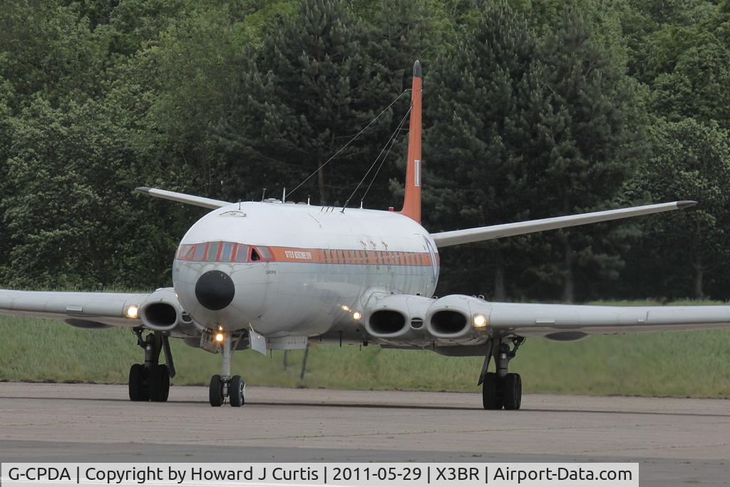 G-CPDA, 1963 De Havilland DH.106 Comet 4C C/N 6473, About to do a fast run down the runway.