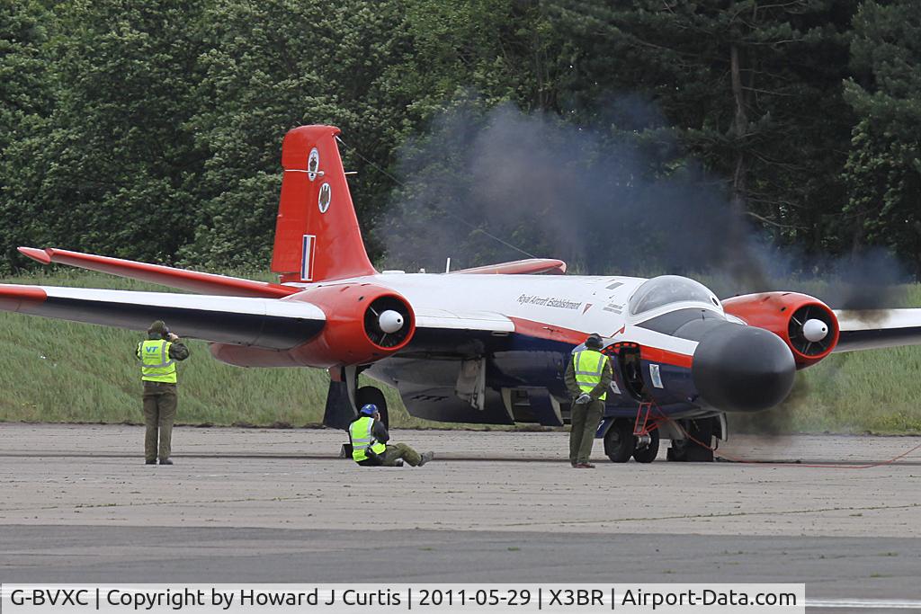 G-BVXC, 1956 English Electric Canberra B(I)8/B.6 Mod C/N EEP71470, Starting up.