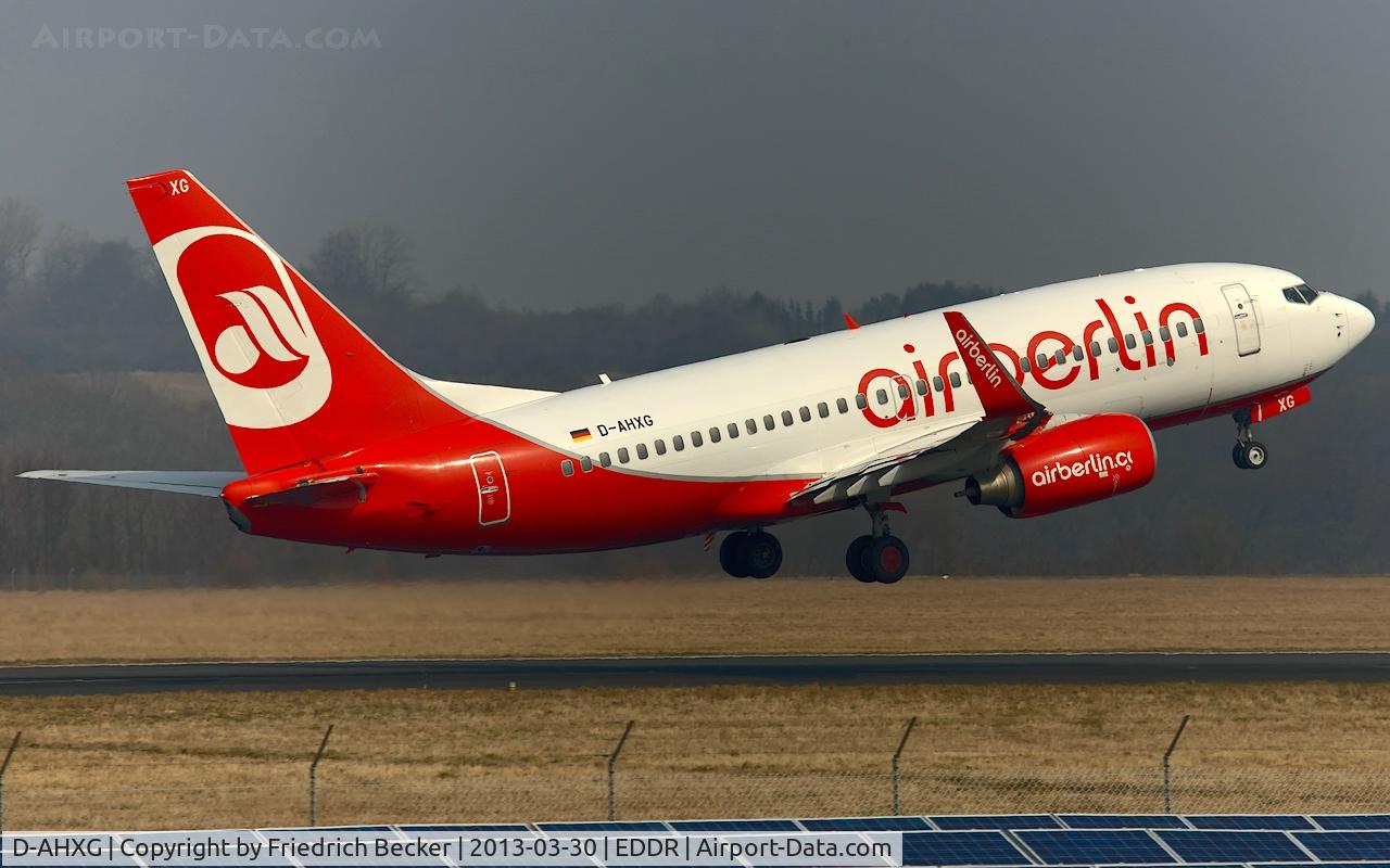 D-AHXG, 2008 Boeing 737-7K5 C/N 35140, departure to Palma via RW09