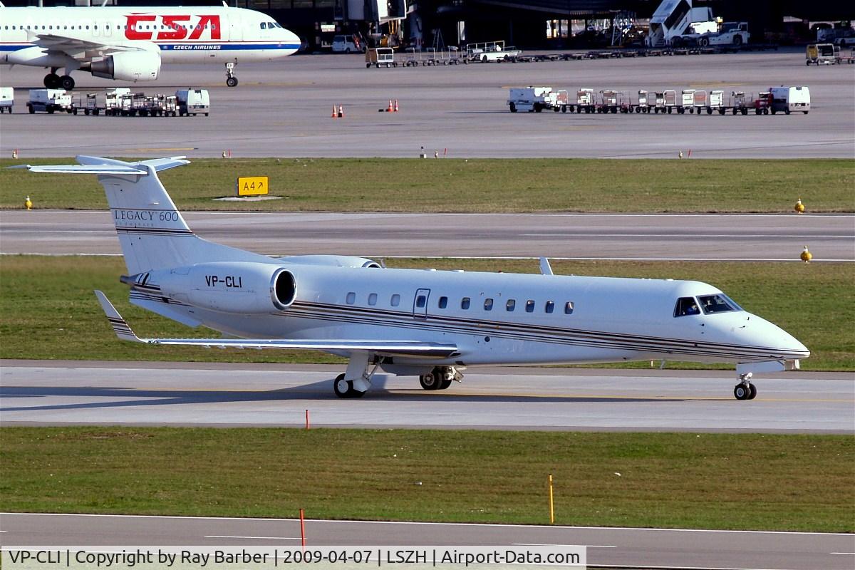 VP-CLI, 2007 Embraer EMB-135BJ Legacy C/N 14501003, Embraer EMB-135BJ Legacy 600 [14501003] Zurich~HB 07/04/2009