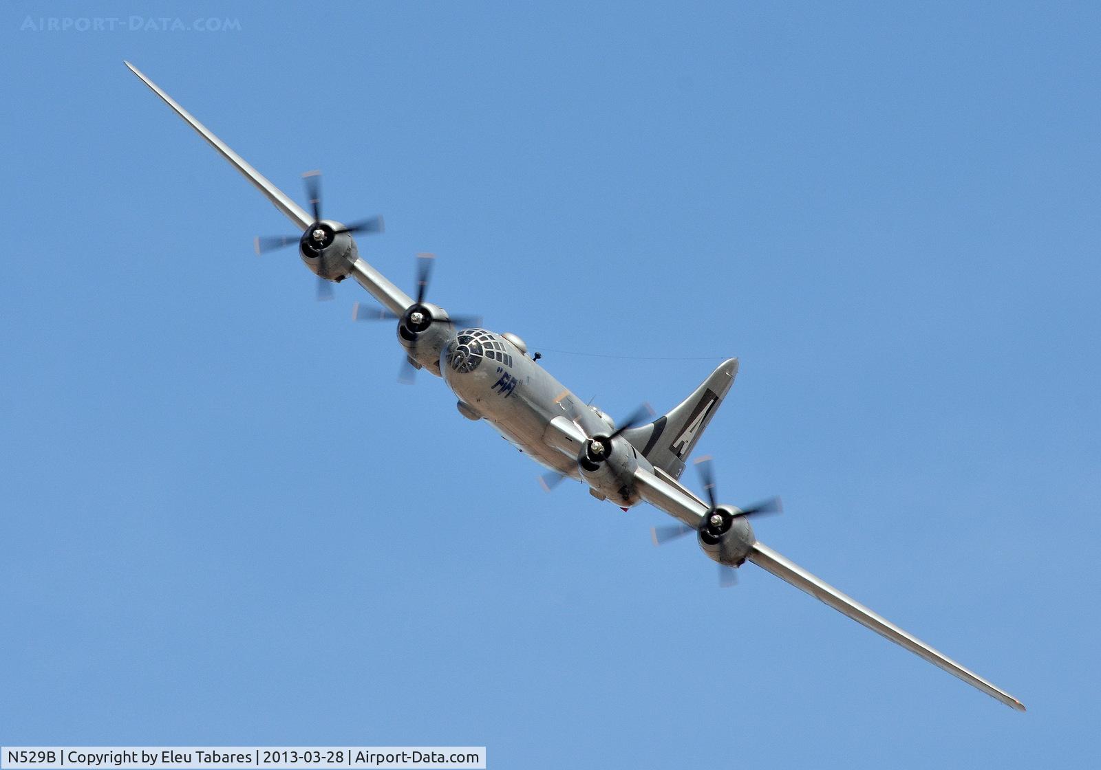 N529B, 1944 Boeing B-29A-60-BN Superfortress C/N 11547, Taken over Henderson Executive Airport, Henderson, Nevada.