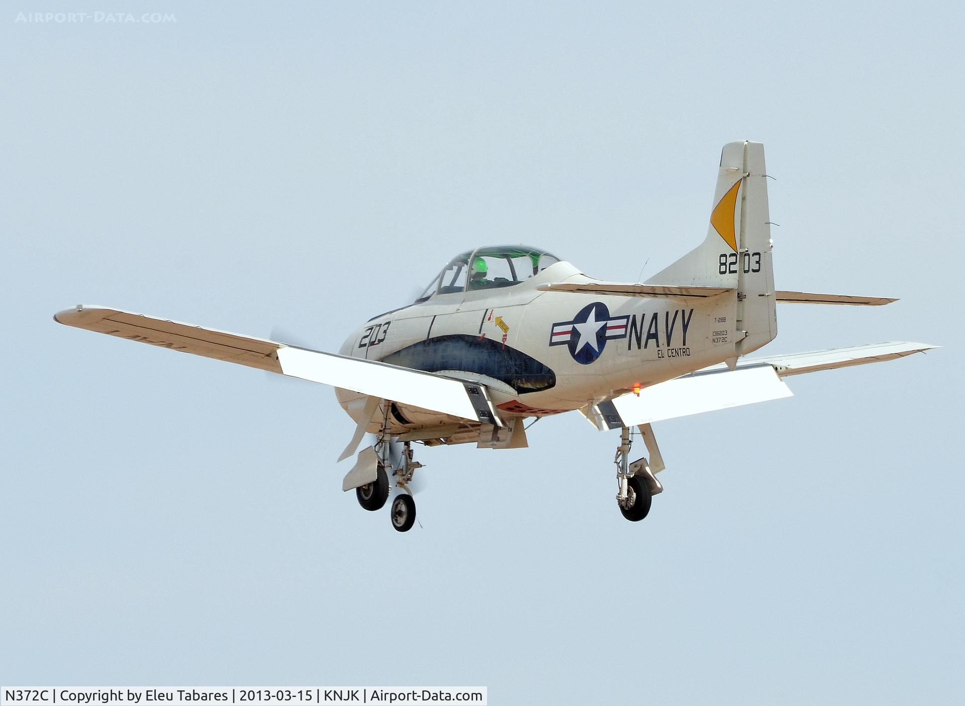 N372C, 1955 North American T-28B Trojan C/N 200-274, Taken over Naval Air Facility in El Centro, California.