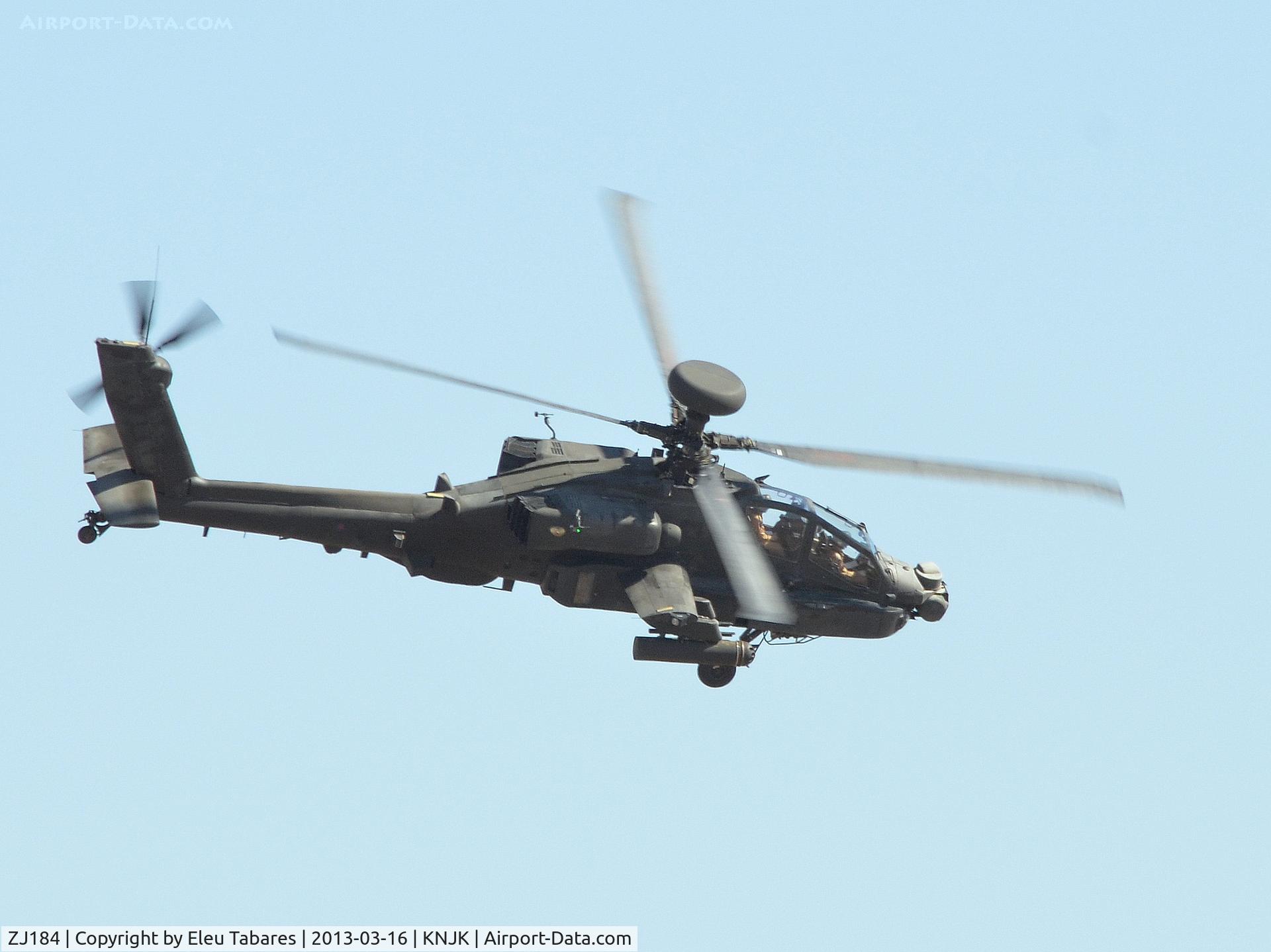 ZJ184, Westland Apache AH.1 C/N DU019/WAH019, Taken over Naval Air Facility in El Centro, California.