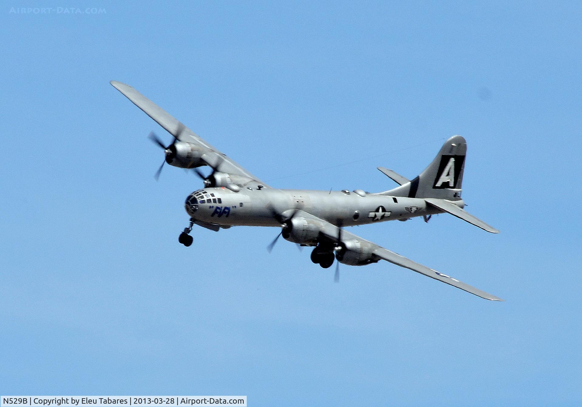 N529B, 1944 Boeing B-29A-60-BN Superfortress C/N 11547, Taken over Henderson Executive Airport in Henderson, Nevada.