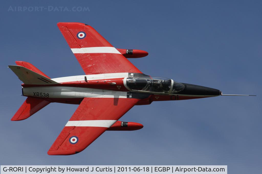 G-RORI, 1963 Hawker Siddeley Gnat T.1 C/N FL549, Painted as XR538.