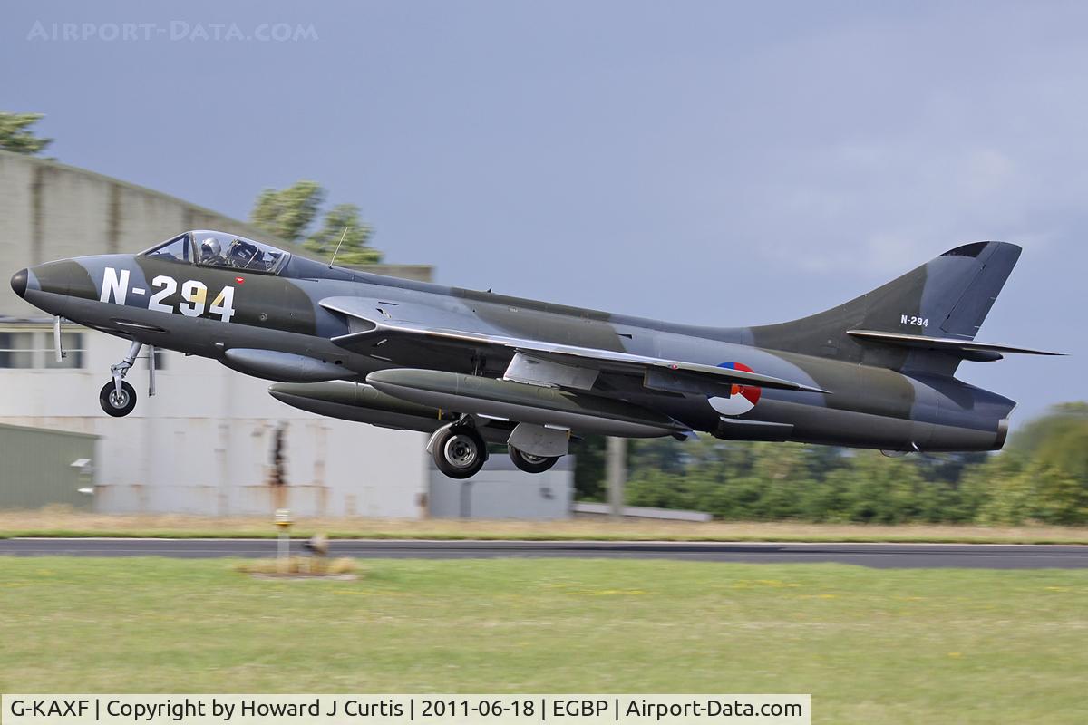 G-KAXF, 1956 Hawker Hunter F.6A C/N S4/U/3361, Painted as N-294.