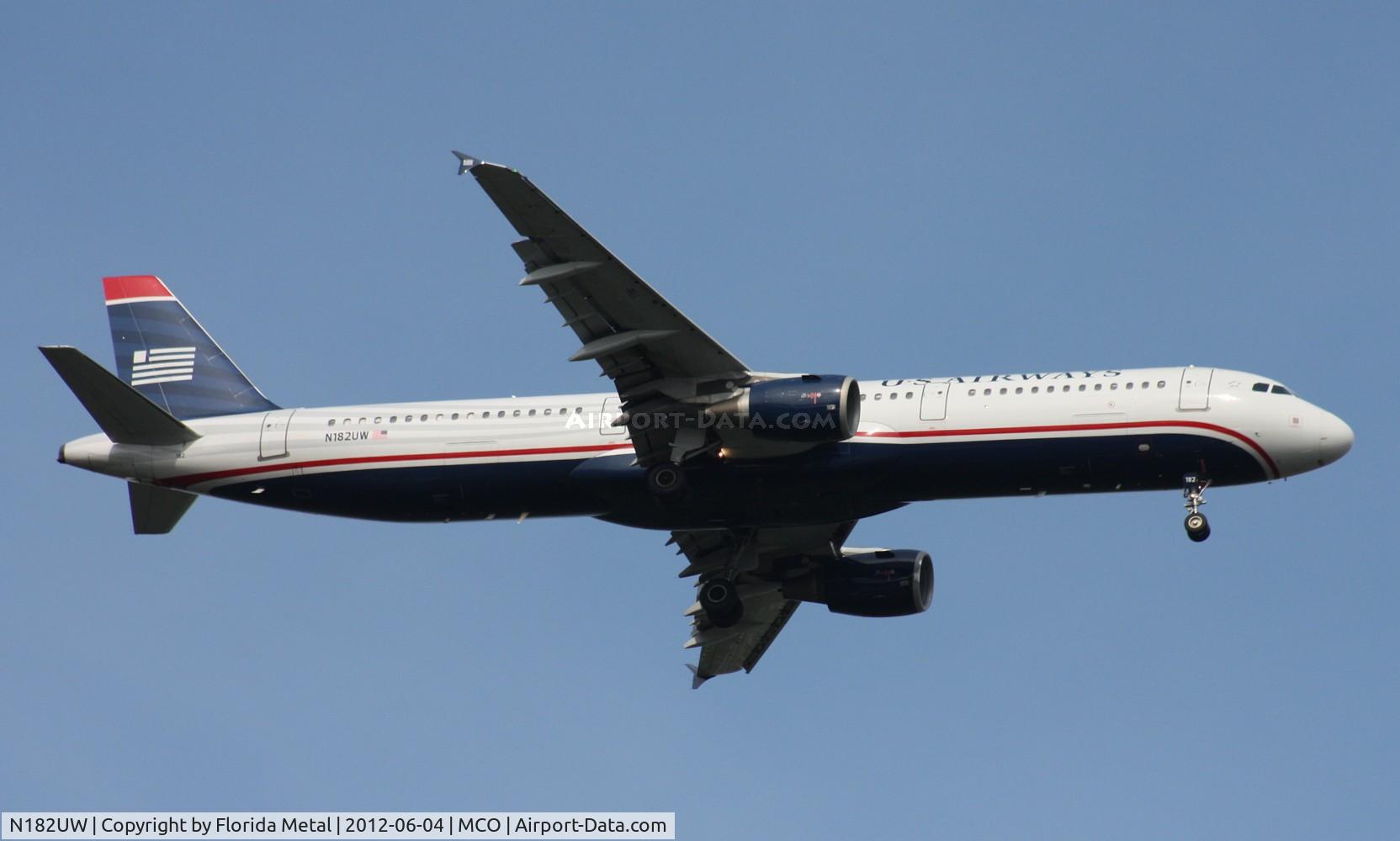N182UW, 2001 Airbus A321-211 C/N 1536, USAirways A321