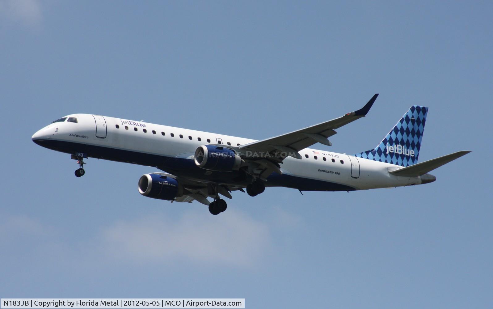N183JB, 2005 Embraer 190AR (ERJ-190-100IGW) C/N 19000007, Jet Blue E190