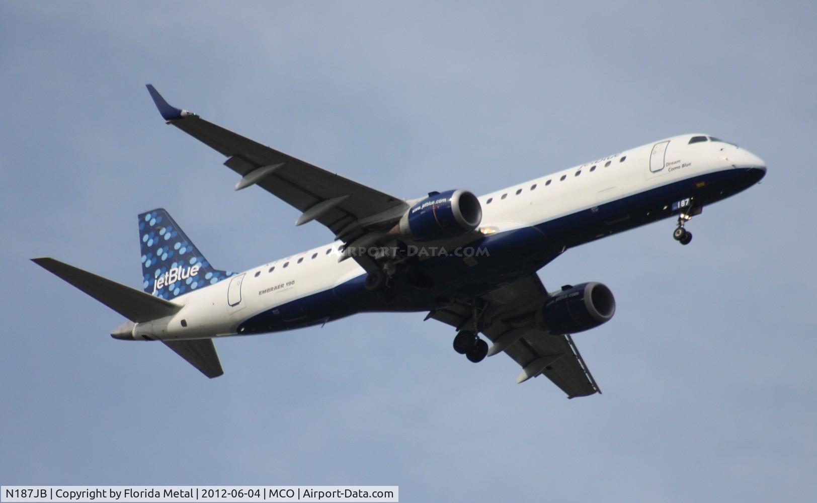 N187JB, 2005 Embraer 190AR (ERJ-190-100IGW) C/N 19000009, Jet Blue E190