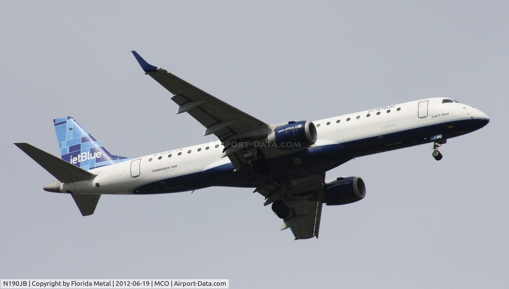 N190JB, 2005 Embraer 190AR (ERJ-190-100IGW) C/N 19000011, Jet Blue E190
