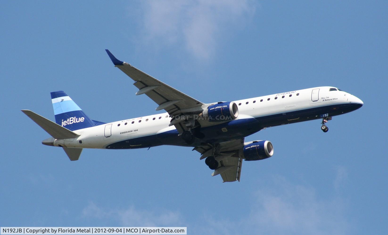 N192JB, 2005 Embraer 190AR (ERJ-190-100IGW) C/N 19000014, Jet Blue E190