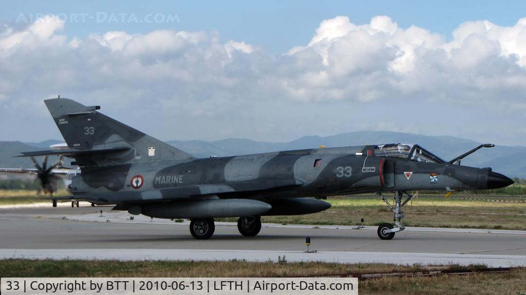 33, Dassault Super Etendard C/N 33, Note the refueling boom raised as a sign of salvation