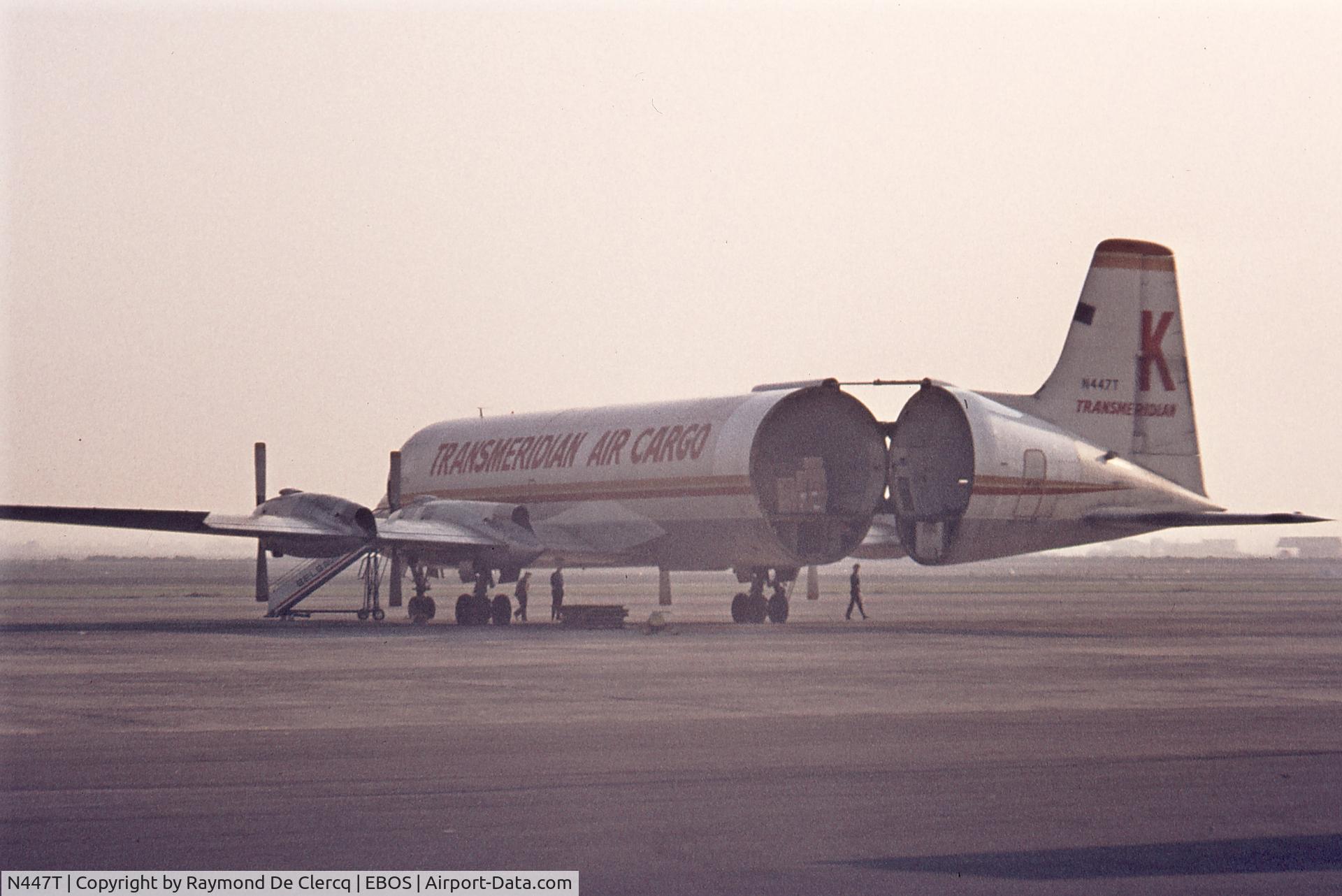 N447T, 1969 Canadair CL-44-0 Skymonster C/N 16, Mid-seventies