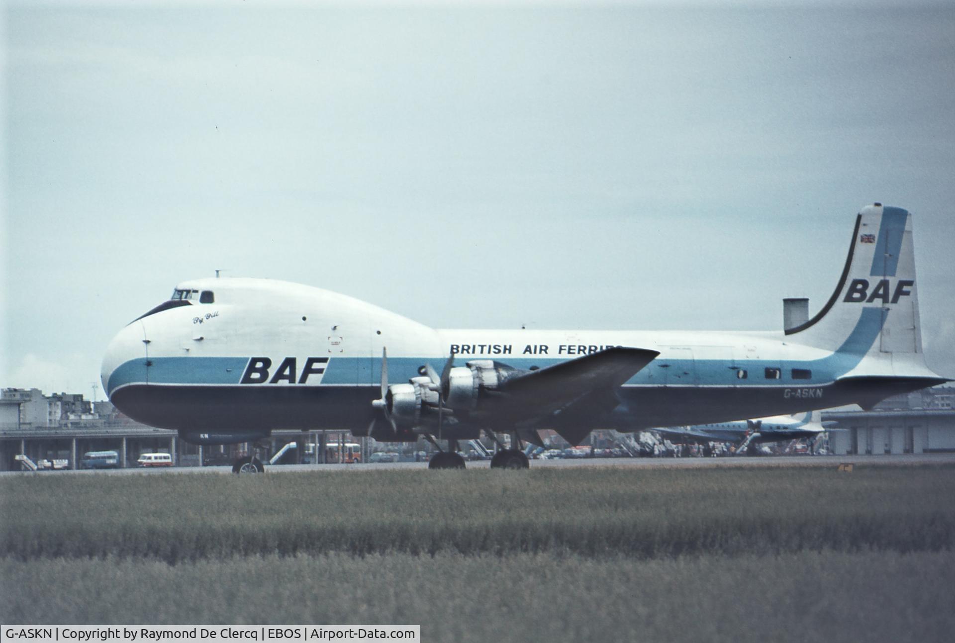 G-ASKN, 1964 Aviation Traders ATL-98 Carvair C/N 3058/ATL98/13, Mid-seventies