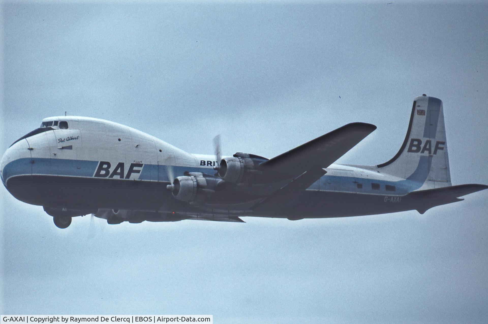G-AXAI, 1969 Aviation Traders ATL-98 Carvair (C-54B Conversion) C/N 17, Mid-seventies