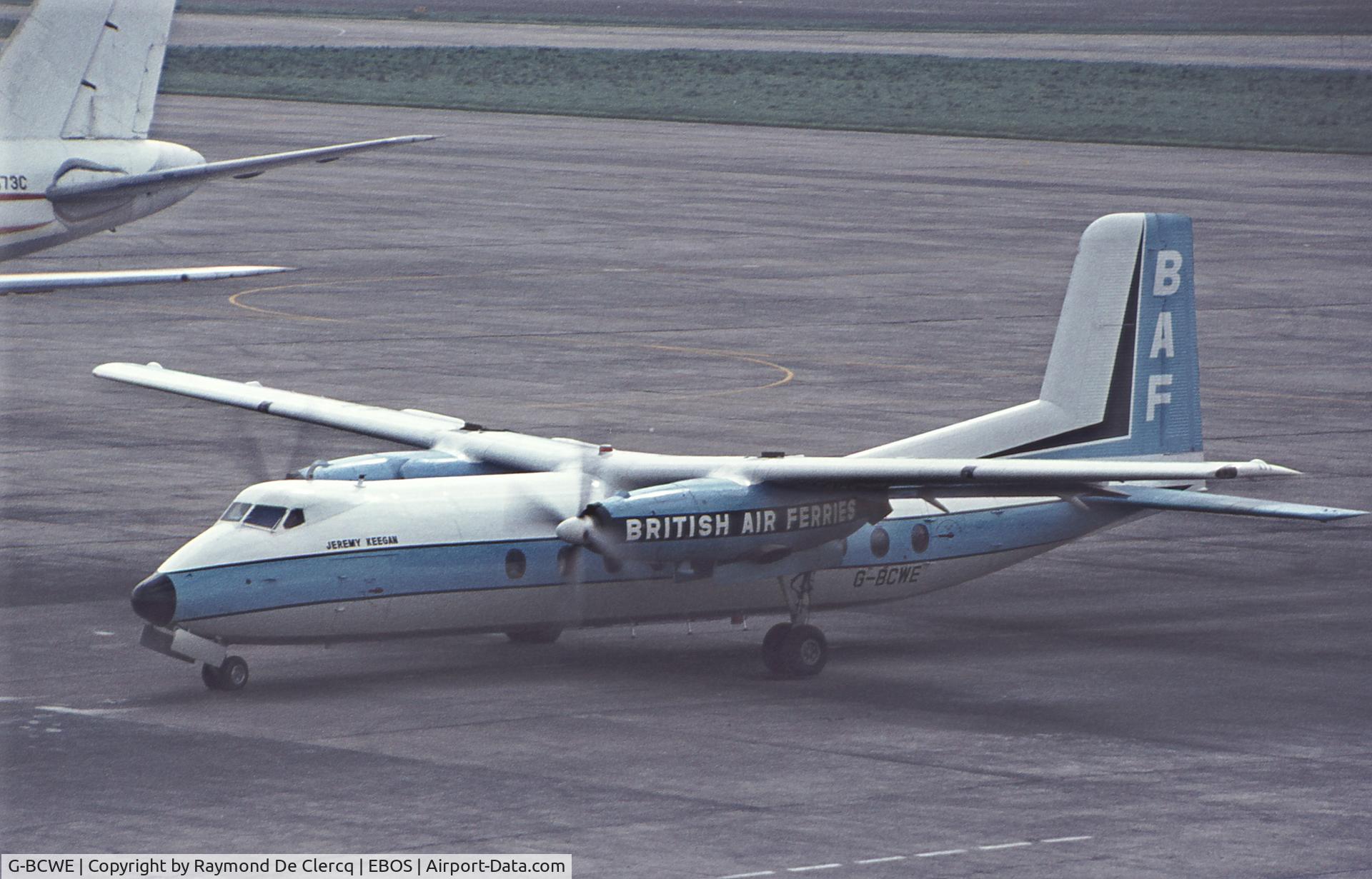 G-BCWE, 1962 Handley Page HPR-7 Herald 206 C/N 166, Mid-seventies