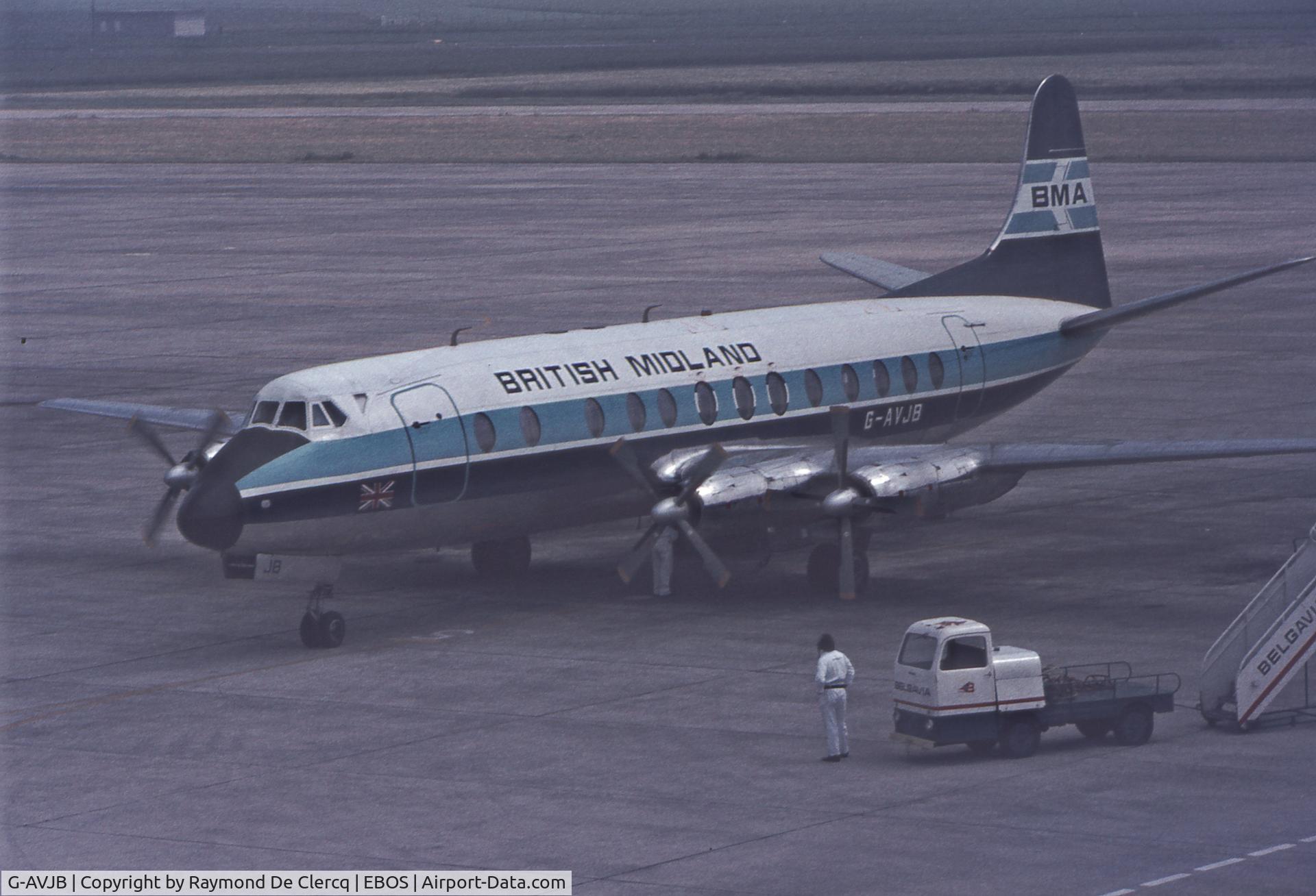 G-AVJB, 1959 Vickers Viscount 815 C/N 375, Mid-seventies