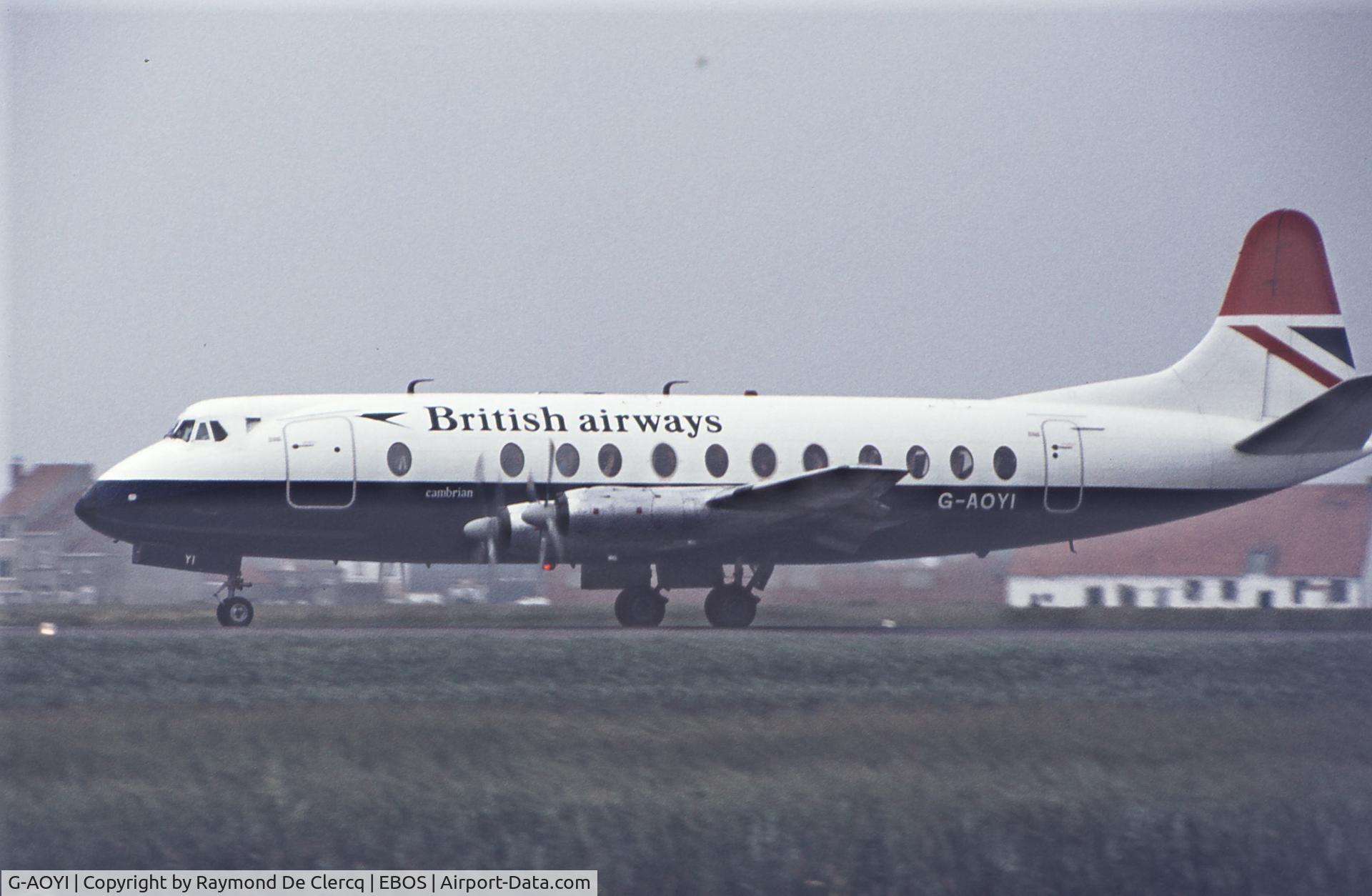 G-AOYI, 1957 Vickers Viscount 806 C/N 257, Seventies