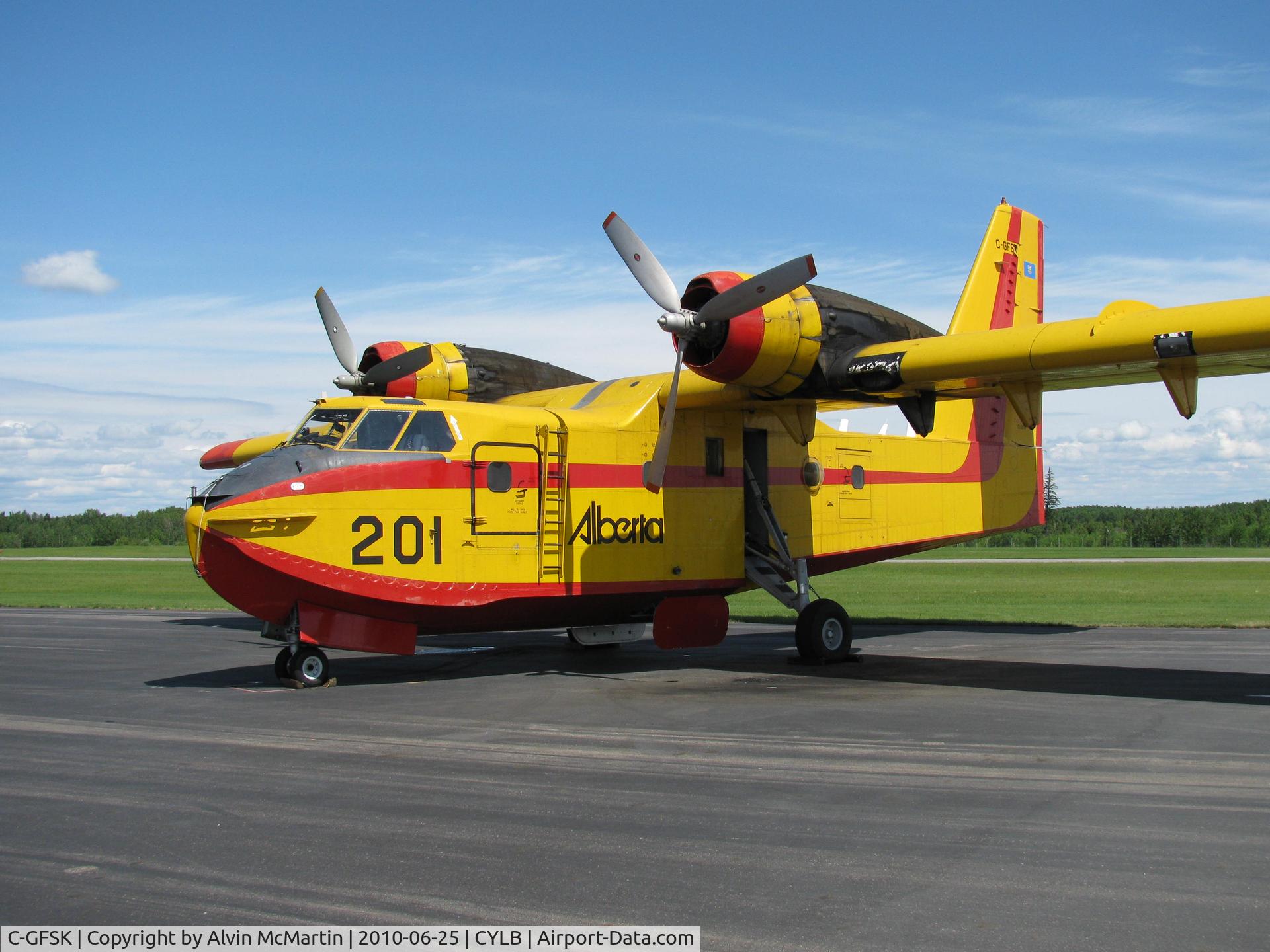 C-GFSK, 1986 Canadair CL-215-V (CL-215-1A10) C/N 1085, At Lac La Biche, Alberta airport