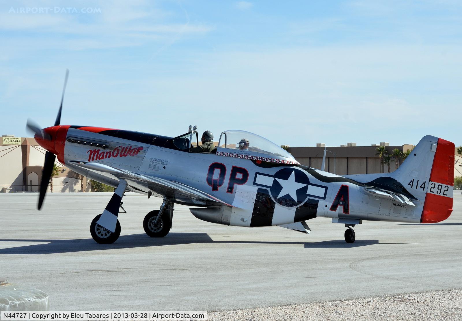 N44727, 1944 North American P-51D Mustang C/N 122-39198, Taken at the Henderson Executive Airport in Henderson, Nevada.