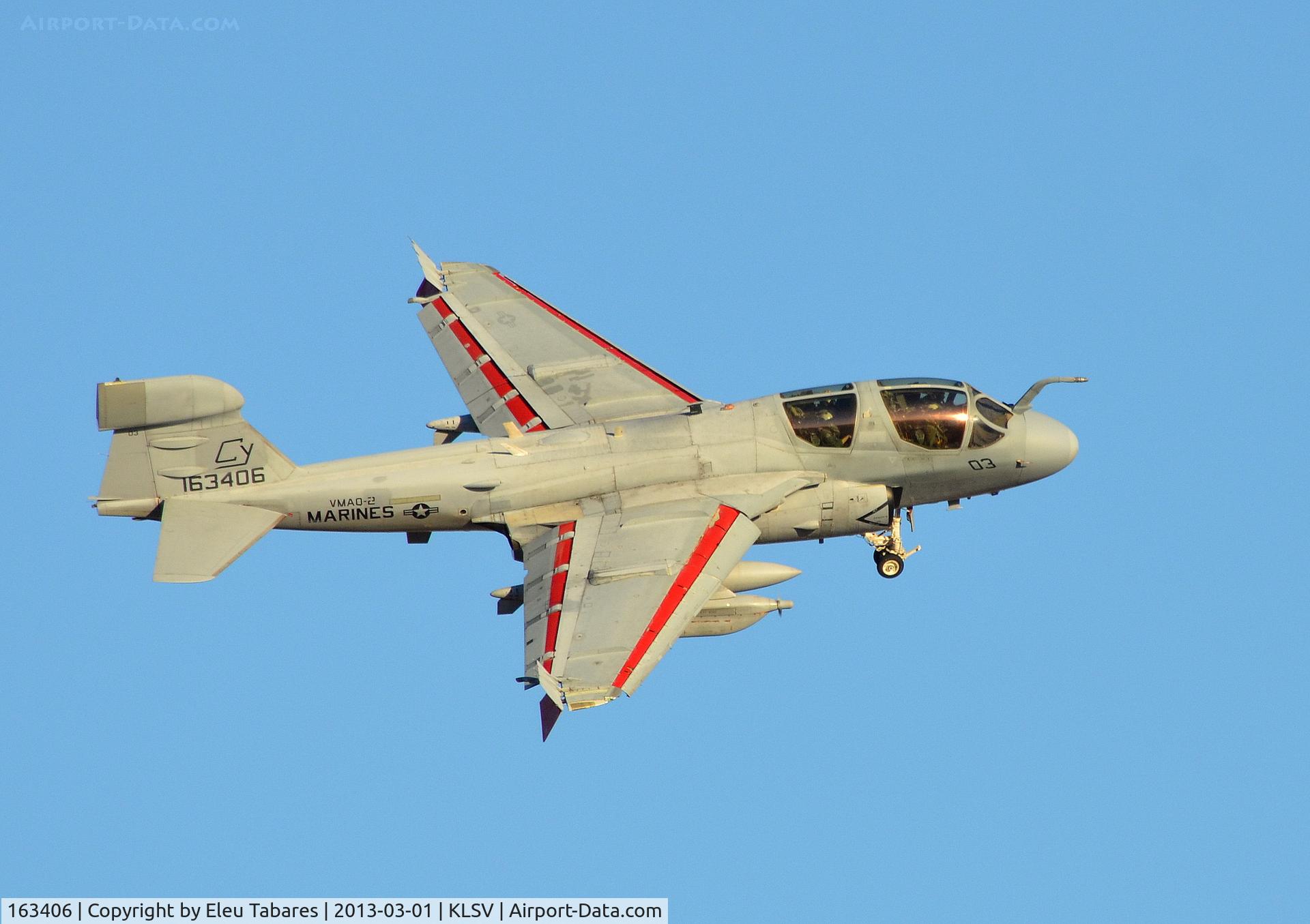 163406, Grumman EA-6B Prowler C/N P-146, Taken during Red Flag Exercise at Nellis Air Force Base, Nevada.