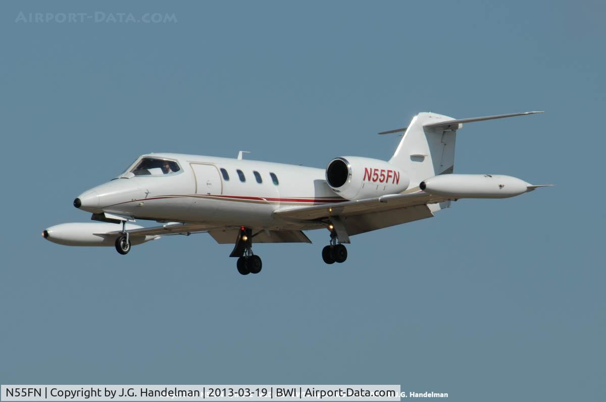 N55FN, 1978 Gates Learjet 35A C/N 202, Final approach.