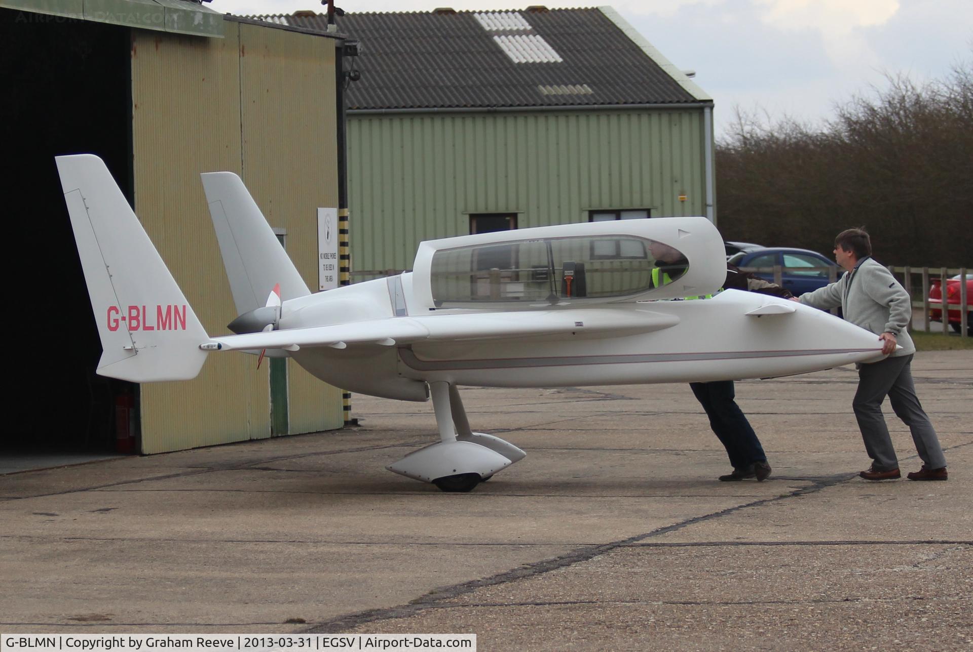 G-BLMN, 1986 Rutan Long-EZ C/N PFA 074A-10648, Seen at Old Buckenham.