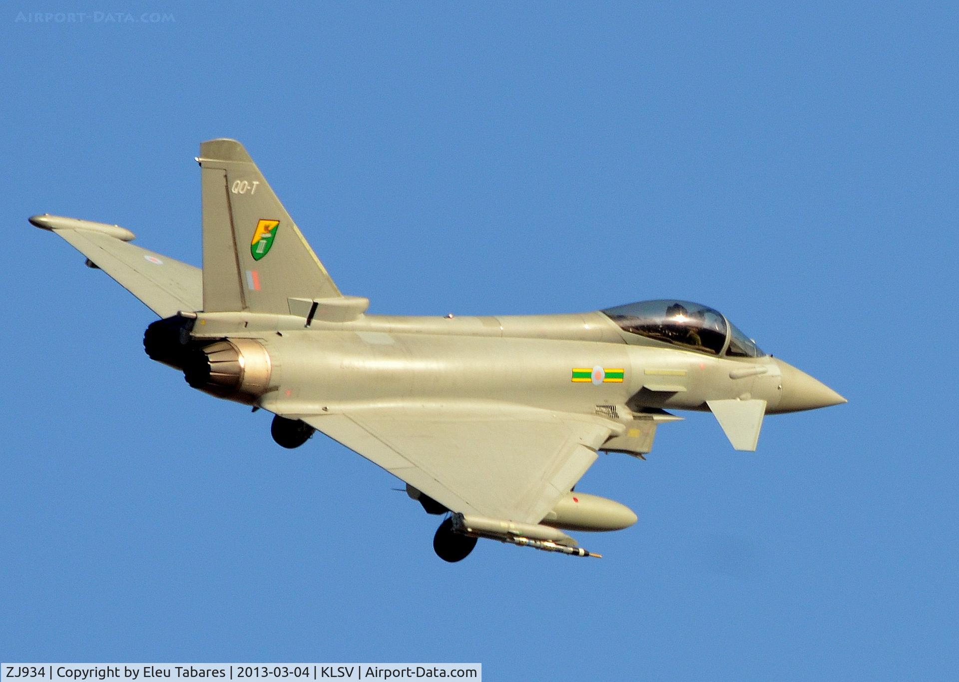 ZJ934, 2006 Eurofighter EF-2000 Typhoon FGR4 C/N 0111/BS025, Taken during Red Flag Exercise at Nellis Air Force Base, Nevada.