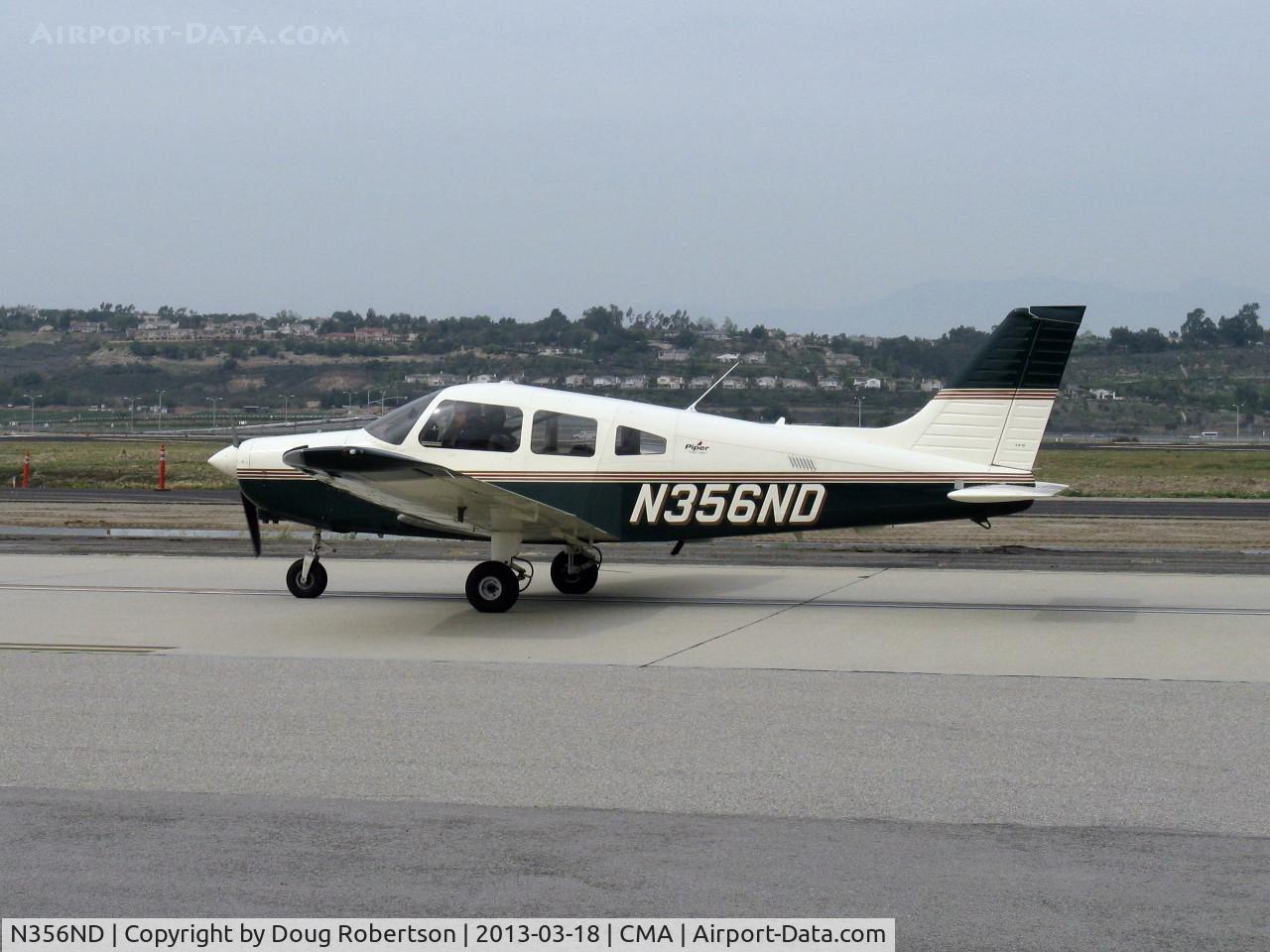 N356ND, 2003 Piper PA-28-161 Cherokee Warrior III C/N 2842184, 2003 Piper PA-28-161 WARRIOR III, Lycoming O-320-D3G 160 Hp, taxi