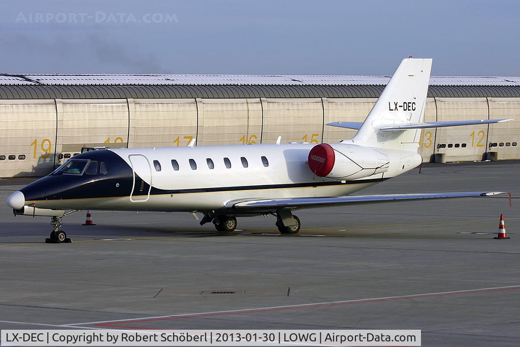 LX-DEC, 2008 Cessna 680 Citation Sovereign C/N 680-0253, LX-DEC @ LOWG