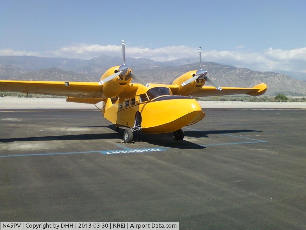 N45PV, 1944 Grumman G-44 Widgeon C/N 1380, Redlands transit ramp