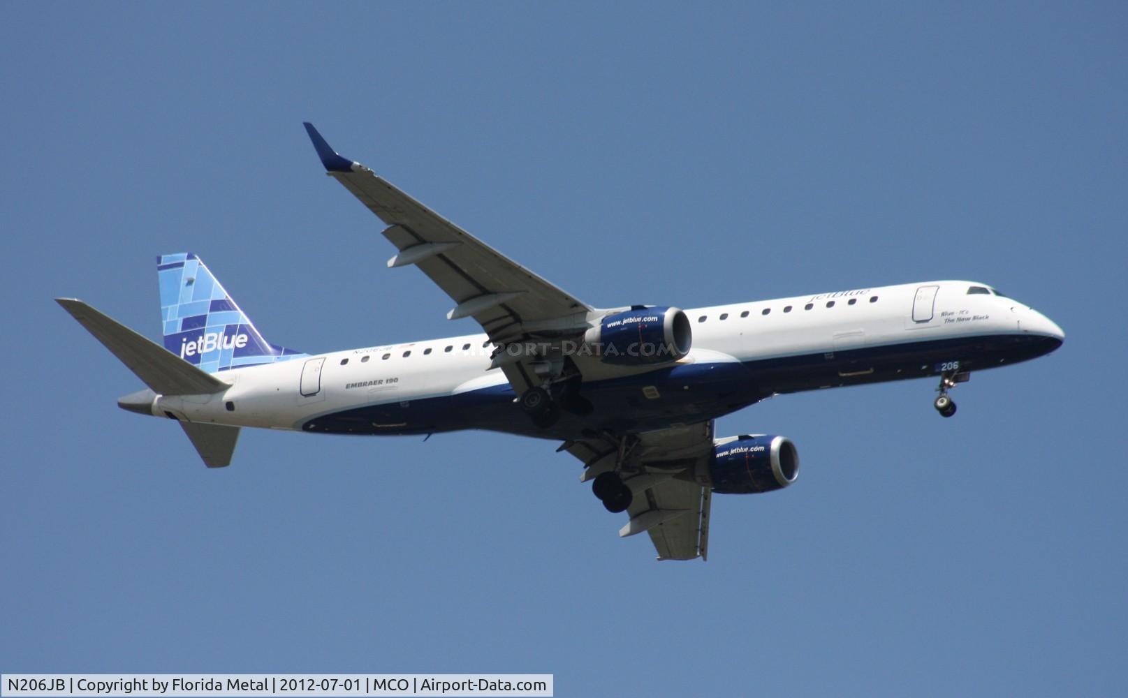N206JB, 2006 Embraer 190AR (ERJ-190-100IGW) C/N 19000025, Jet Blue E190