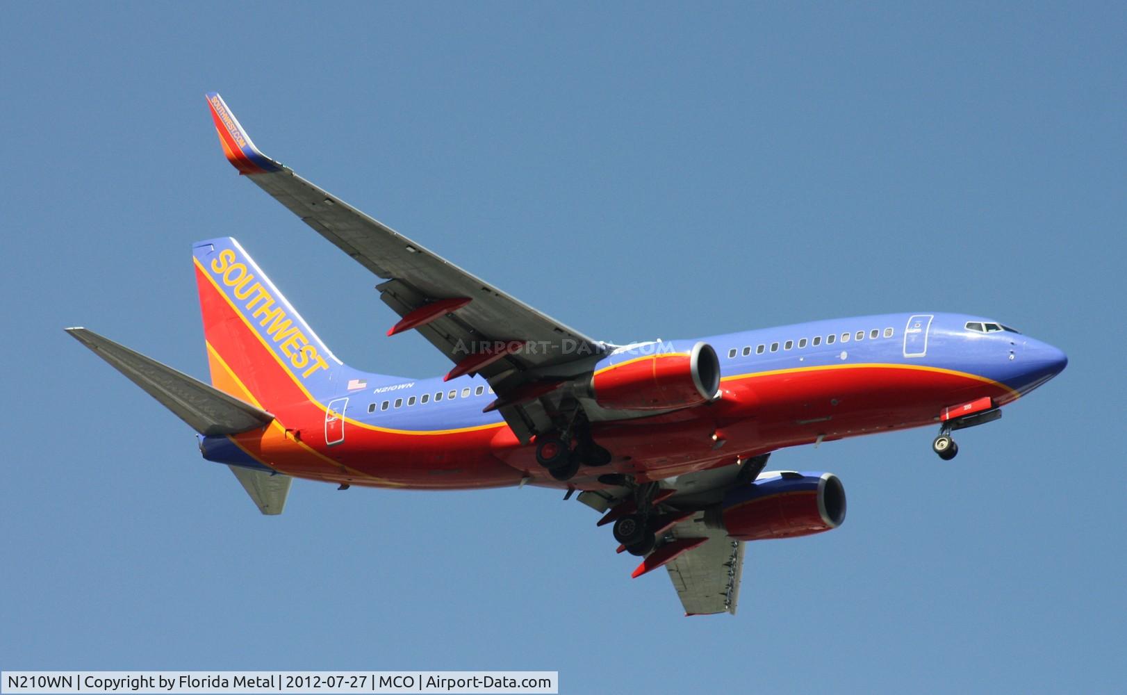 N210WN, 2005 Boeing 737-7H4 C/N 34162, Southwest 737