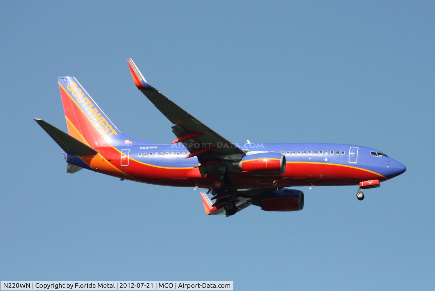 N220WN, 2005 Boeing 737-7H4 C/N 32491, Southwest 737