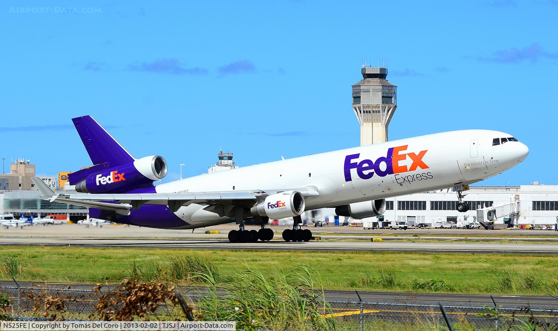 N525FE, 1992 McDonnell Douglas MD-11F C/N 48565, N525FE FedEx Express McDonnell Douglas MD-11(F) (cn 48565/542)

San Juan - Luis Munoz Marin International (SJU / TJSJ)
Puerto Rico, February 2, 2013 
Tomás Del Coro