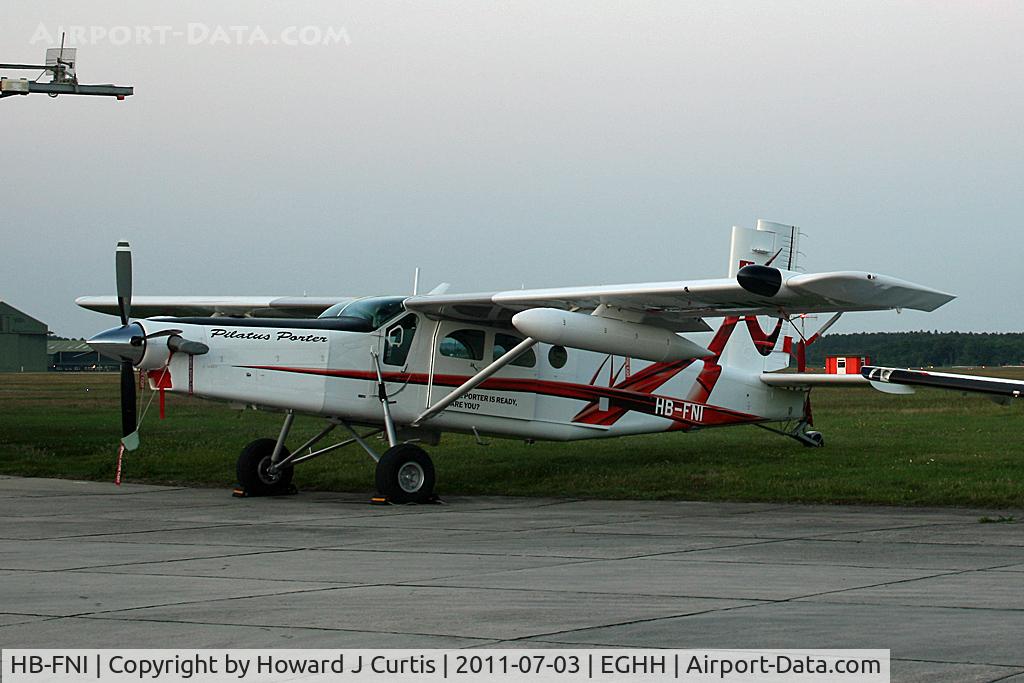 HB-FNI, 2008 Pilatus PC-6/B2-H4 Turbo Porter C/N 964, Pilatus demonstrator.