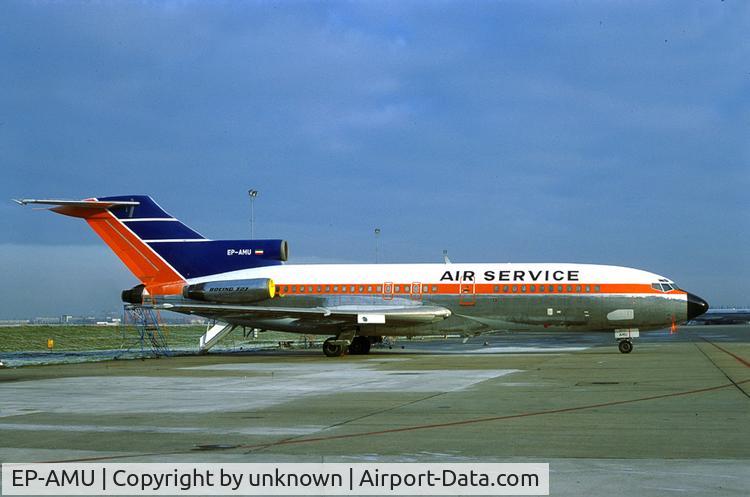 EP-AMU, 1967 Boeing 727-30C C/N 19011, taken 1979
