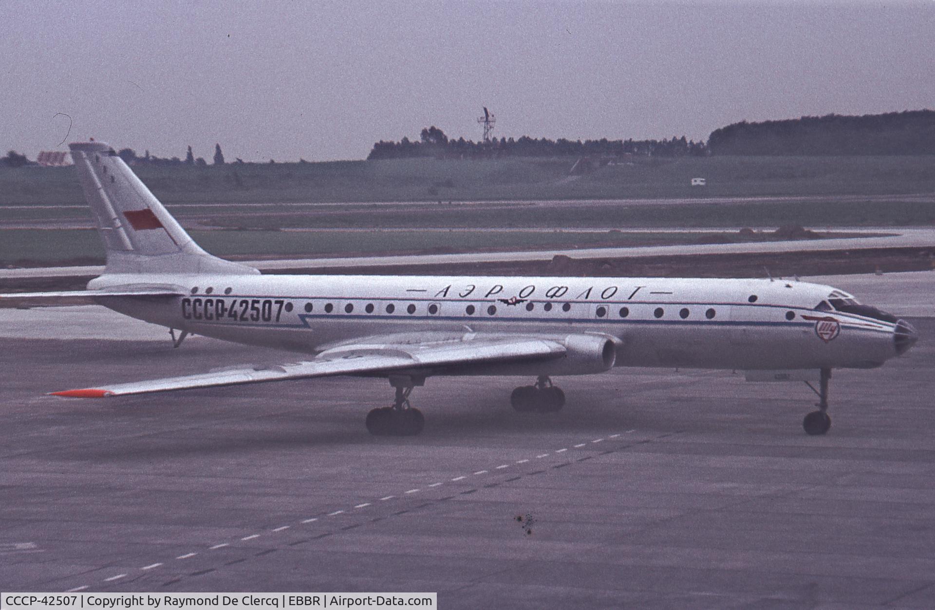 CCCP-42507, 1960 Tupolev Tu-104B C/N 021905, seventies