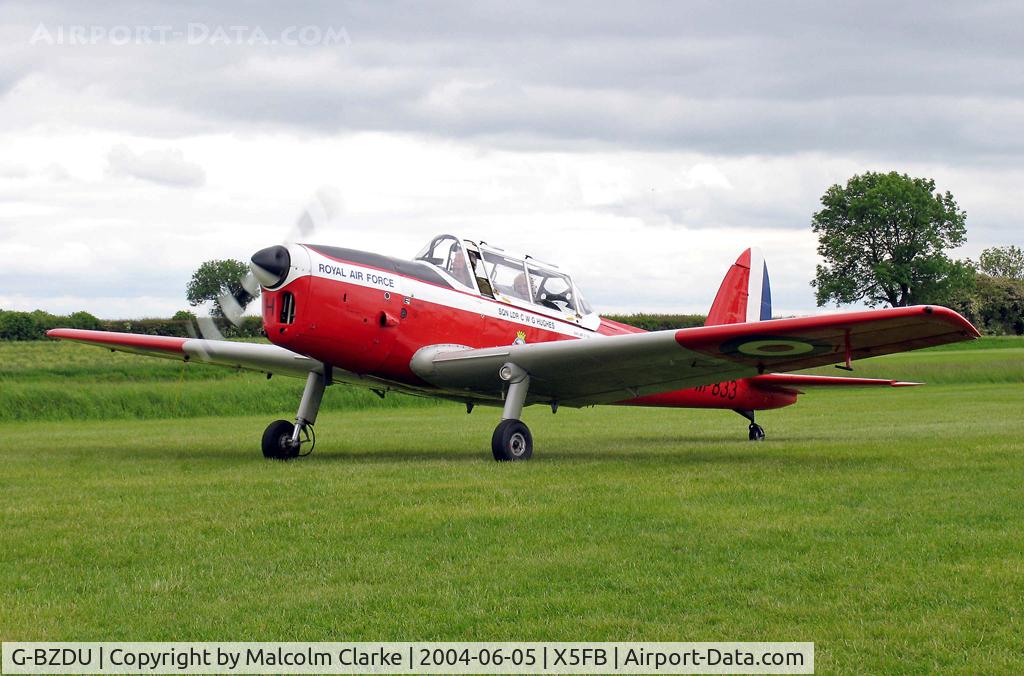 G-BZDU, 1952 De Havilland DHC-1 Chipmunk T.10 C/N C1/0714, De Havilland DHC-1 Chipmunk T.10, Fishburn Airfield, June 5th 2004.