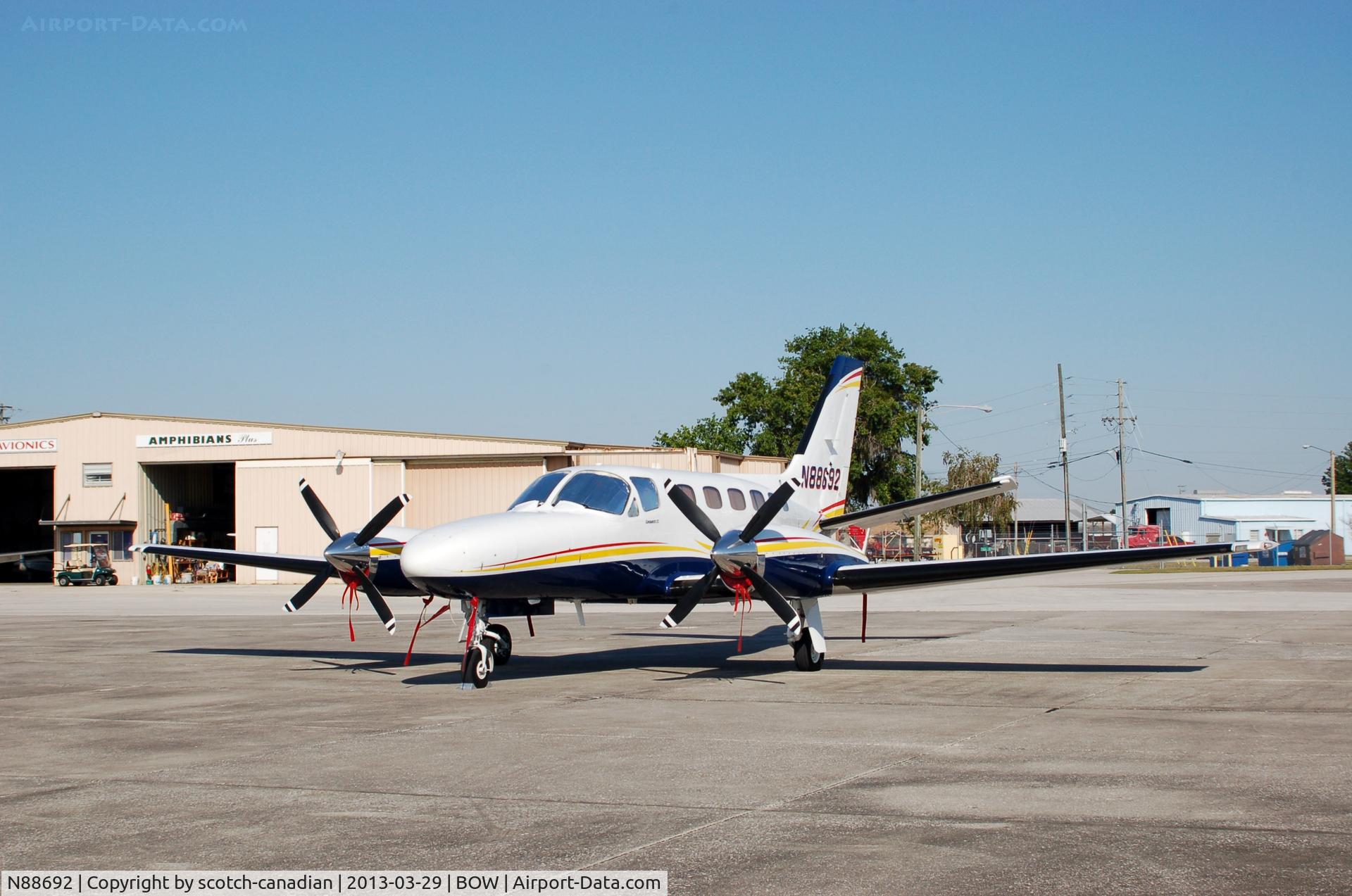N88692, 1982 Cessna 441 Conquest II C/N 441-0290, 1982 Cessna 441, N88692, at Bartow Municipal Airport, Bartow, FL
