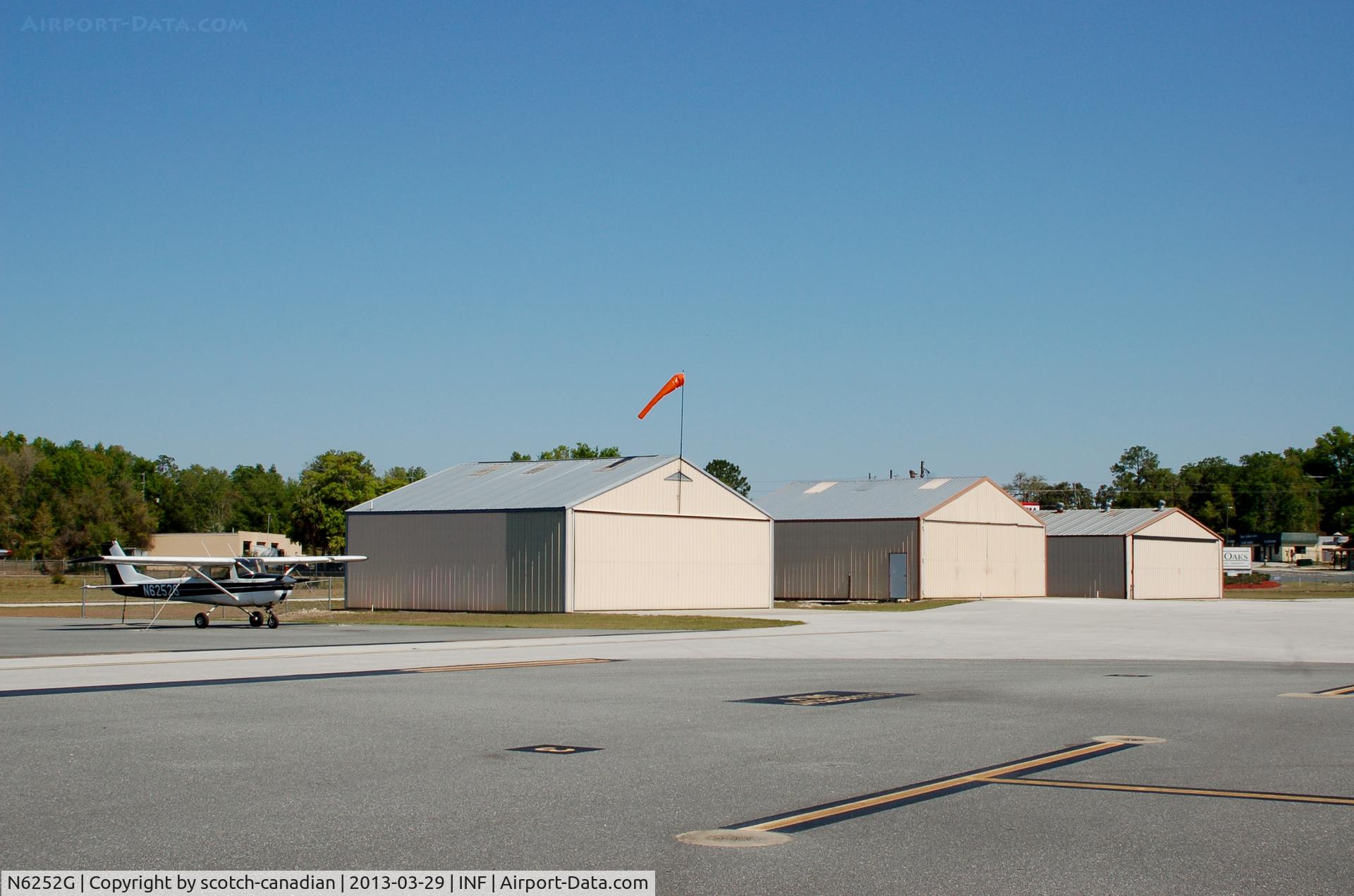 N6252G, 1970 Cessna 150K C/N 15071752, 1970 Cessna 150K, N6252G, and General Aviation Hangars at Inverness Airport, Inverness, FL