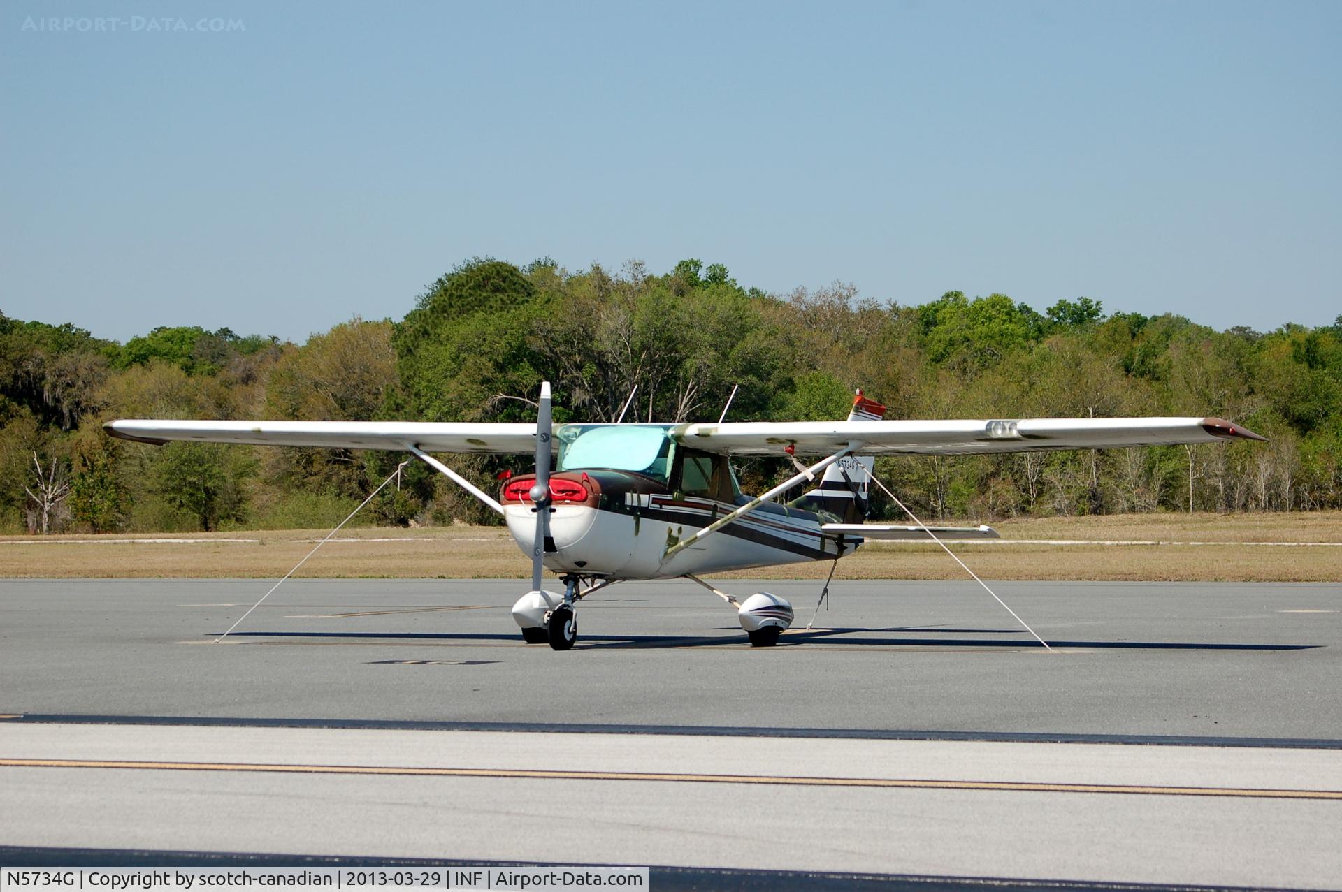 N5734G, 1969 Cessna 150K C/N 15071234, 1969 Cessna 150K, N5734G, at Inverness Airport, Inverness, FL